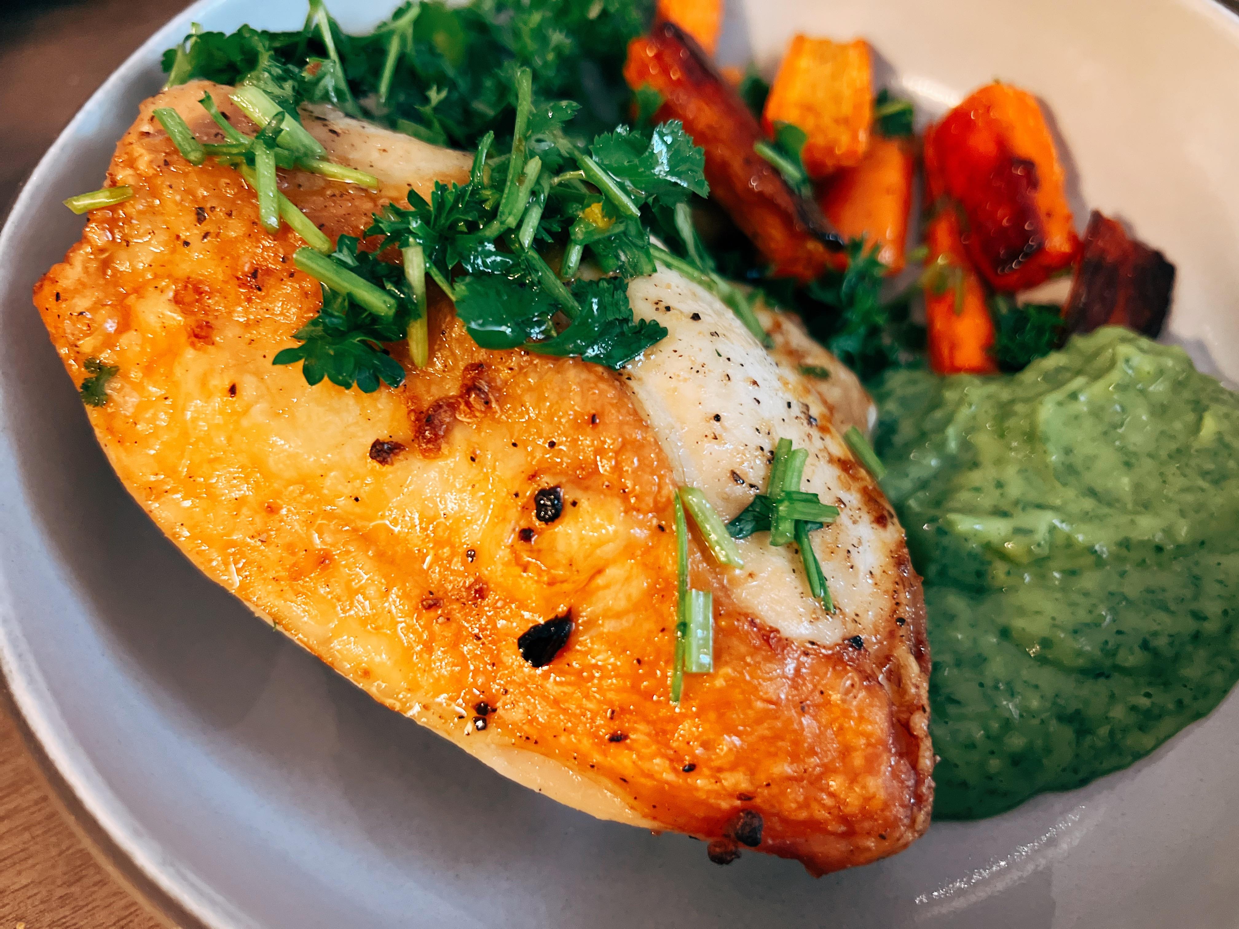 Week 47 Venezuelan Garlic chicken with guasacaca sauce r