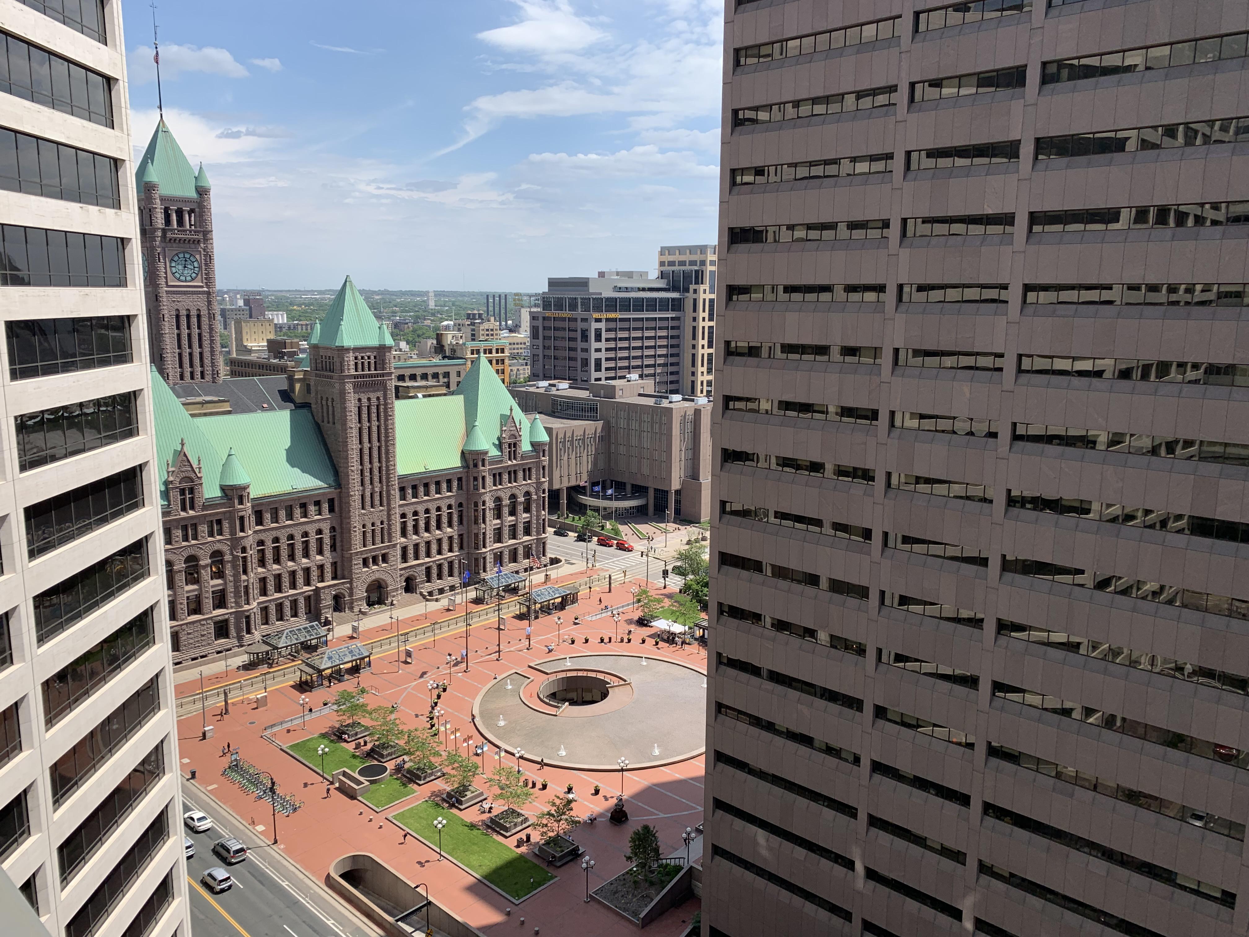 View from the new Capella Tower rooftop patio. r/Minneapolis