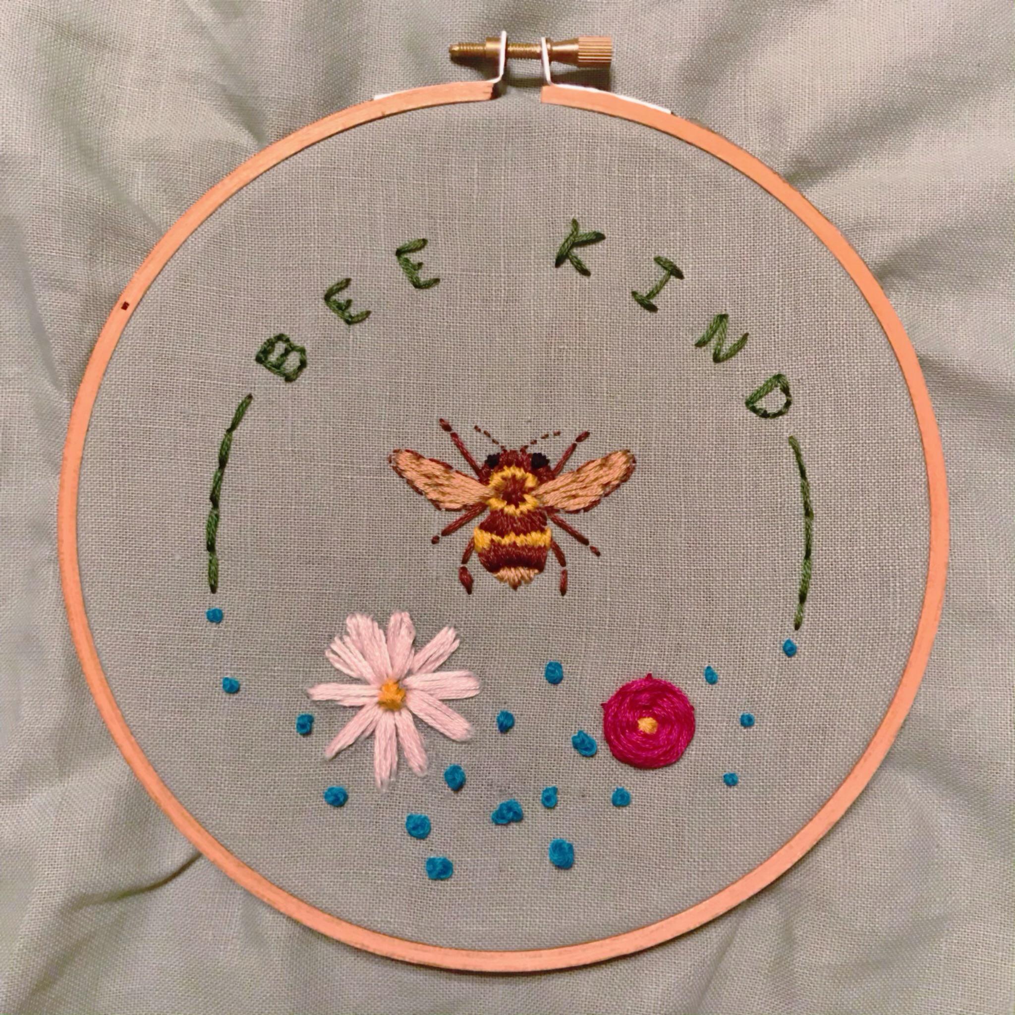 My second embroidery after my spine injury! I think I’m getting a