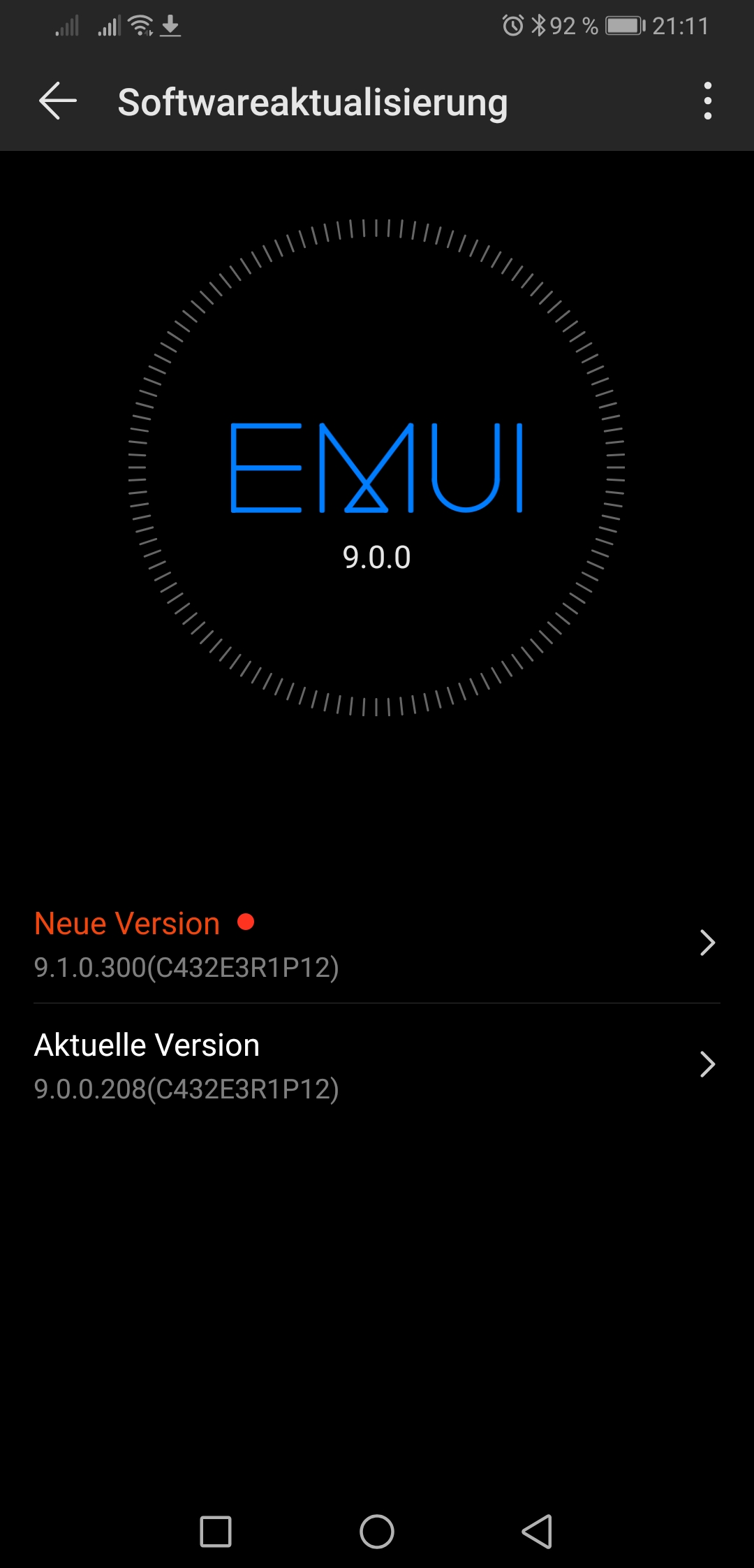 Update geht nicht r/Huawei