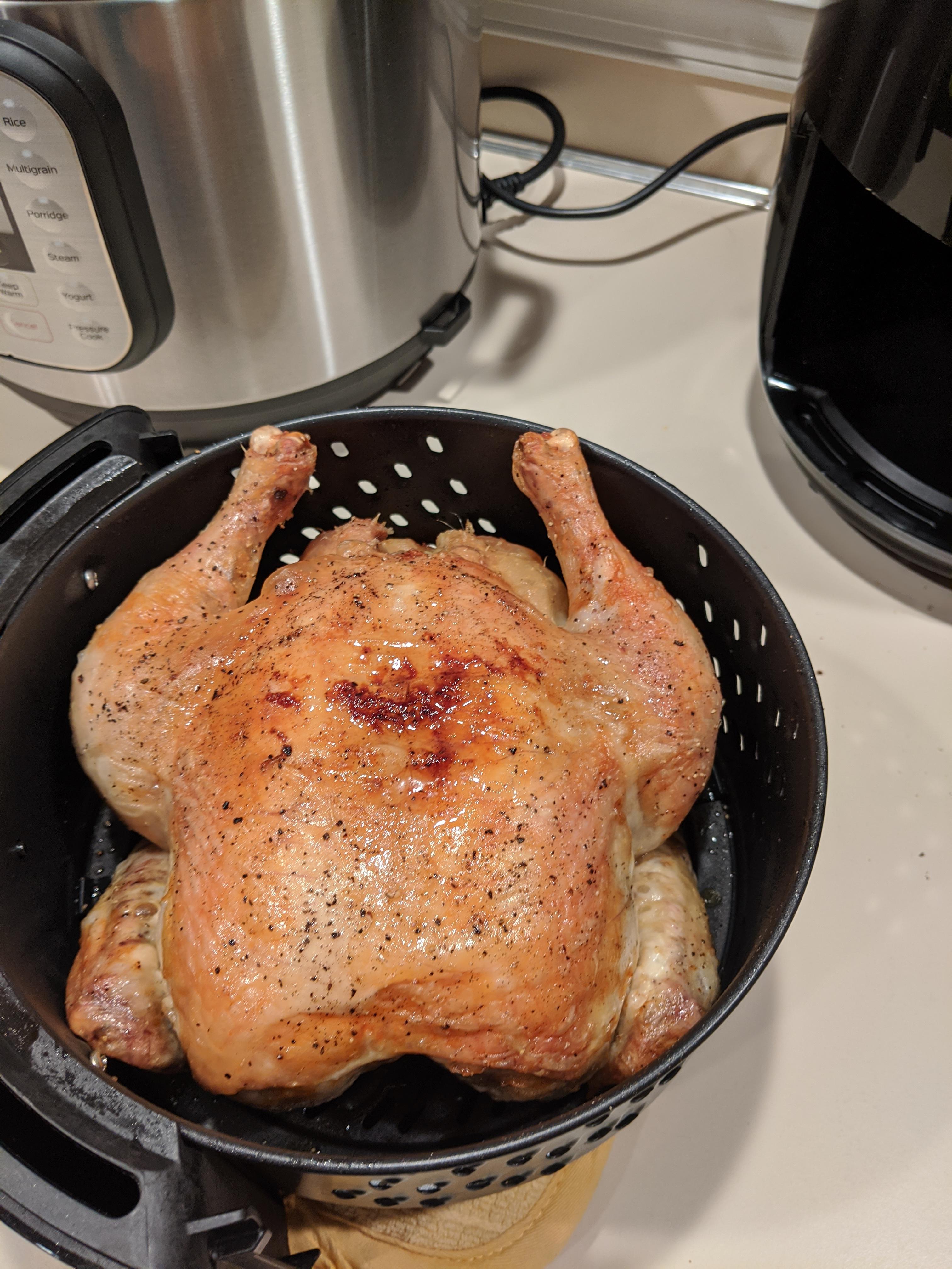 It fits a whole chicken! r/airfryer