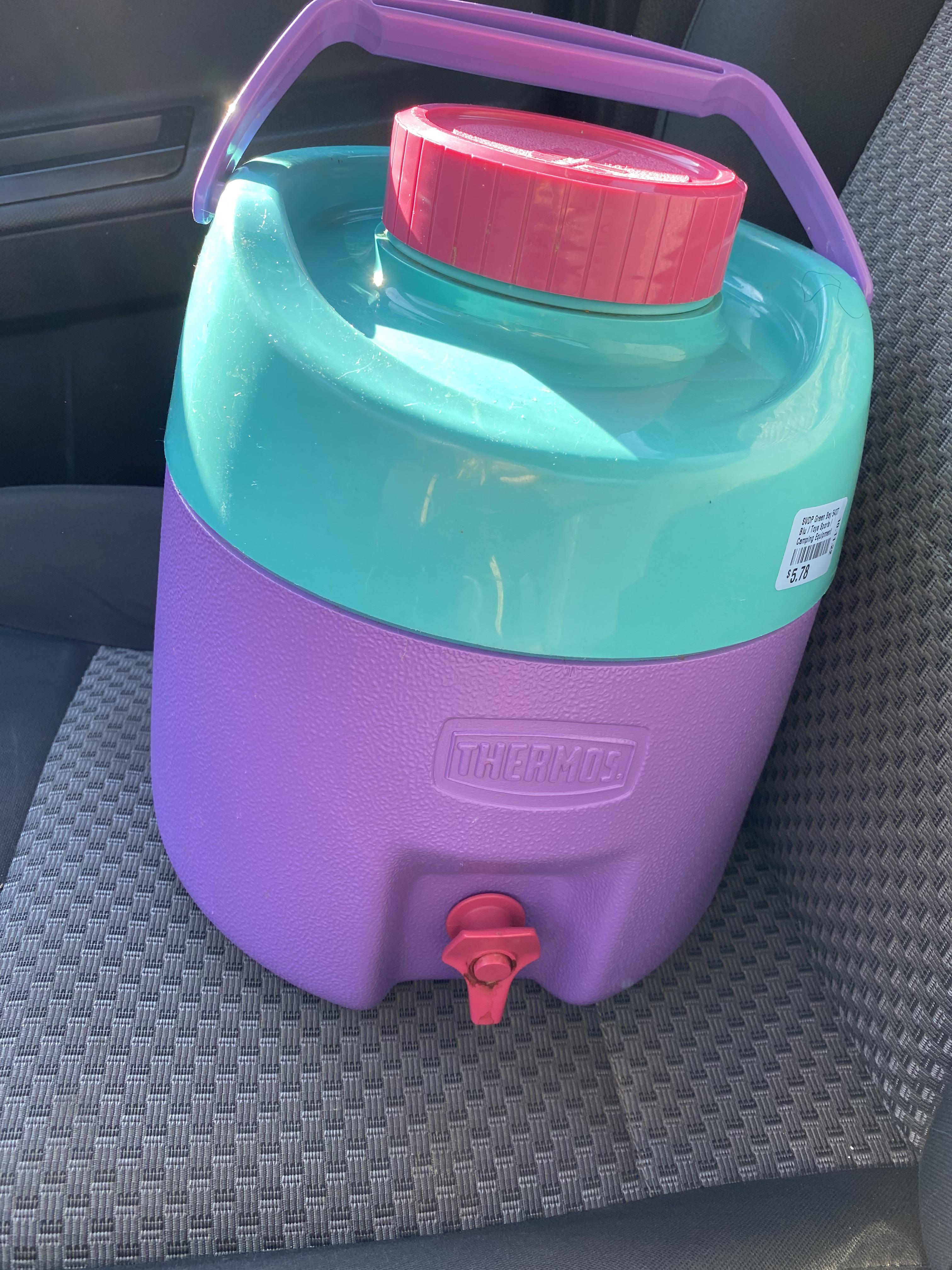 Thrifted this adorable vintage Thermos water cooler for less than 5