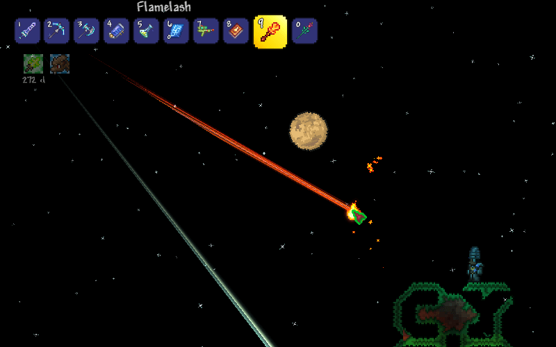 There is a glitch with the magic missile, flamelash, and rainbow rod