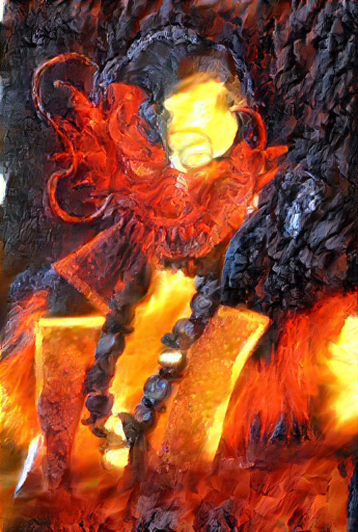 "The Flaming Rising dragon"AI generated shingo takagi art : njpw