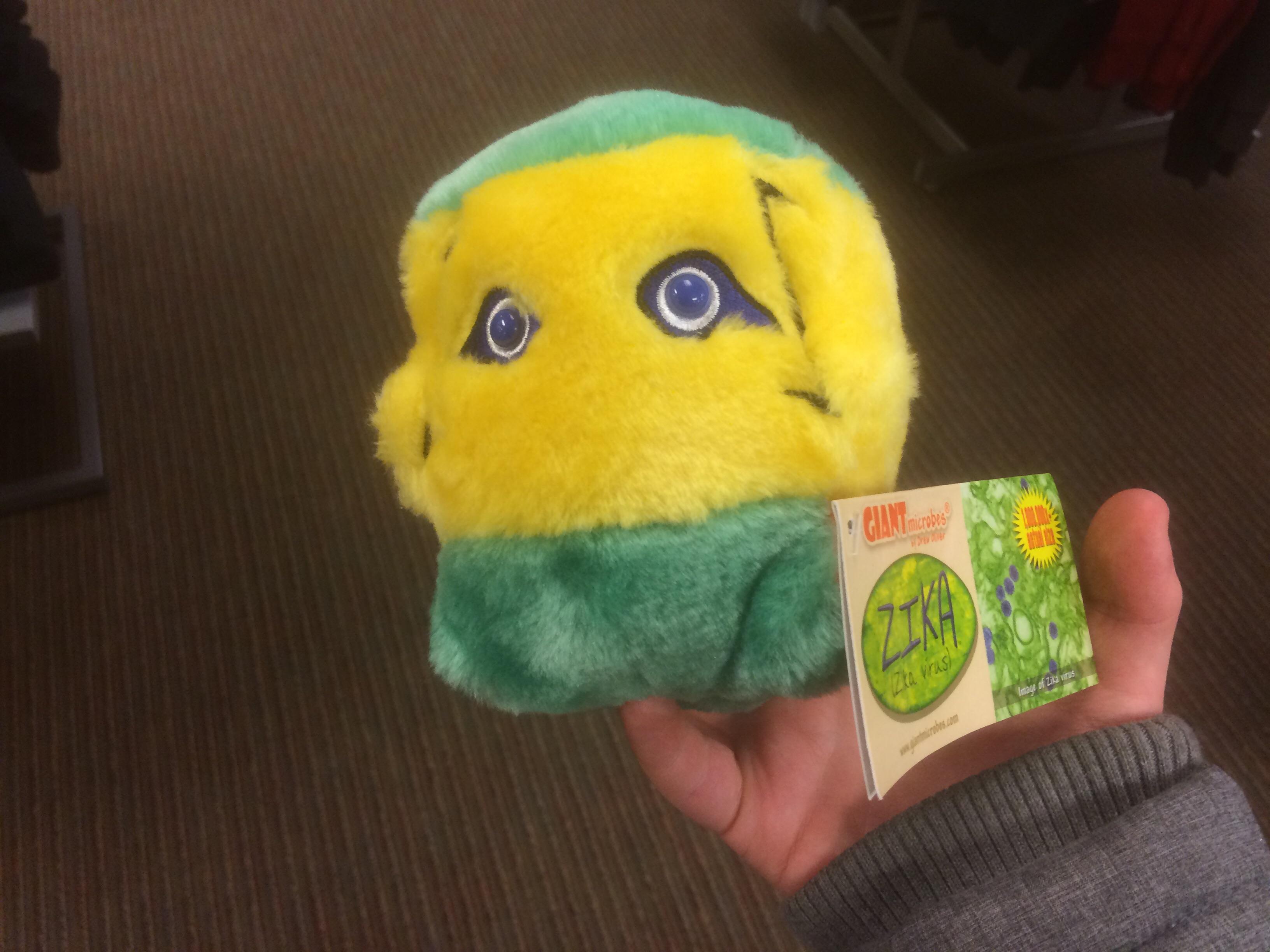 A Zika virus stuffed animal. In Brazilian colors. r/ofcoursethatsathing