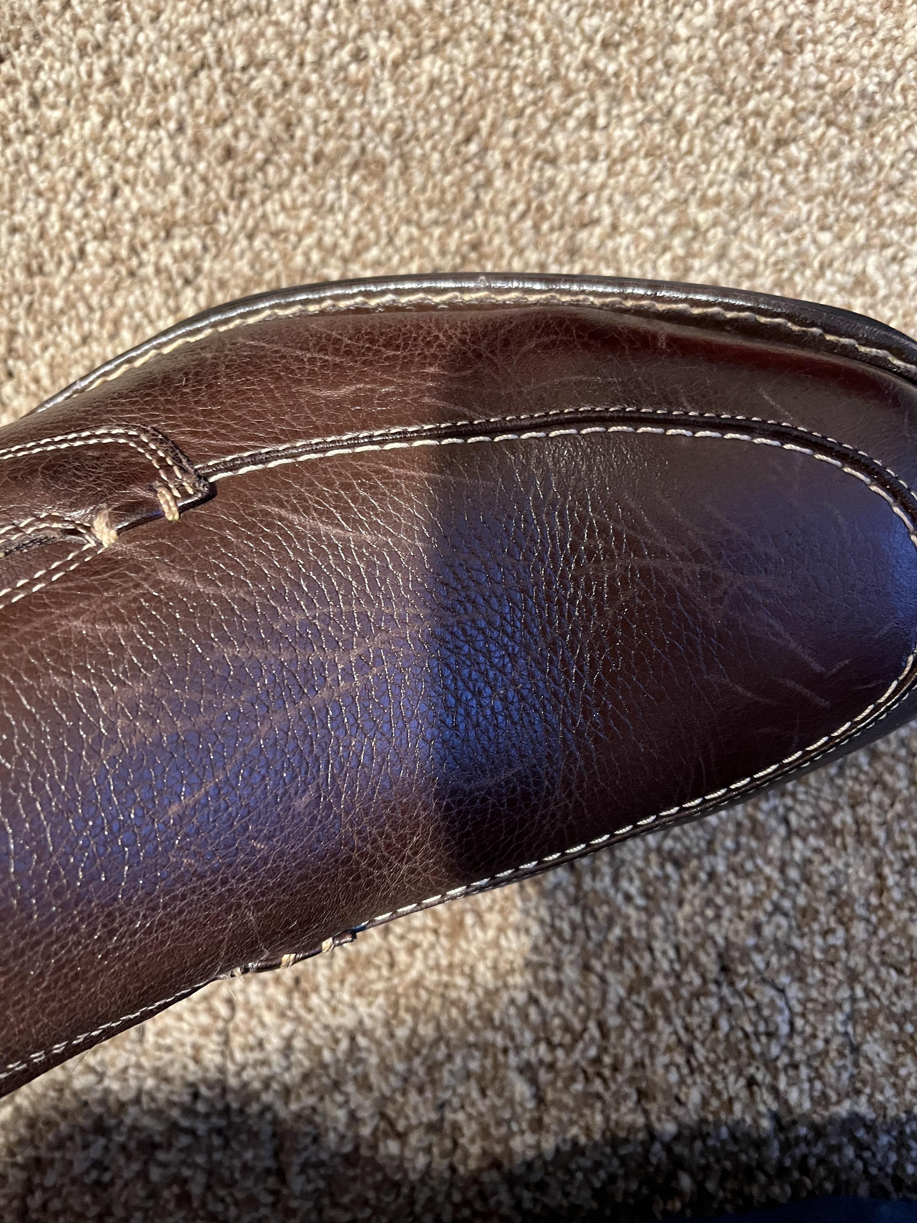 Help! Cat scratched leather shoe..how do I fix?!? r/CleaningTips