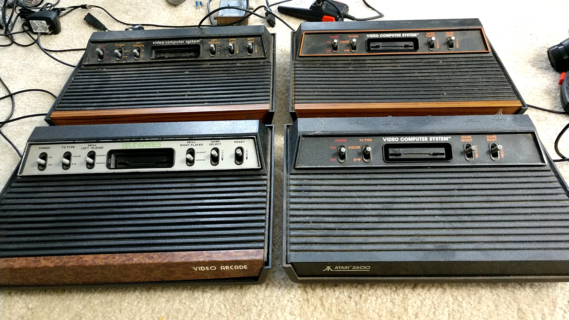 I recently just got 4 Atari 2600 consoles. Each one is just a little
