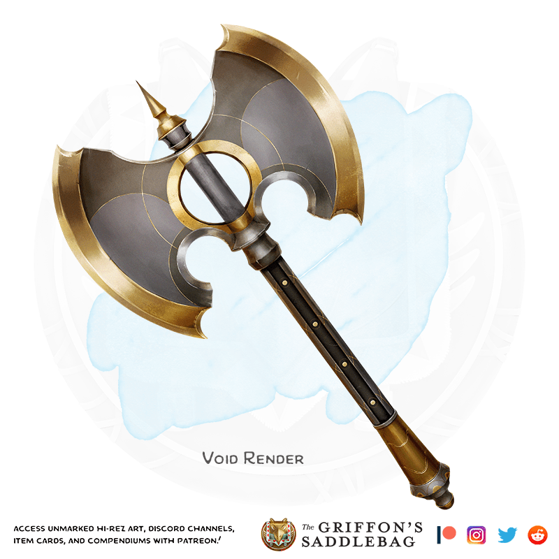 {The Griffon's Saddlebag} Void Render Weapon (battleaxe) r