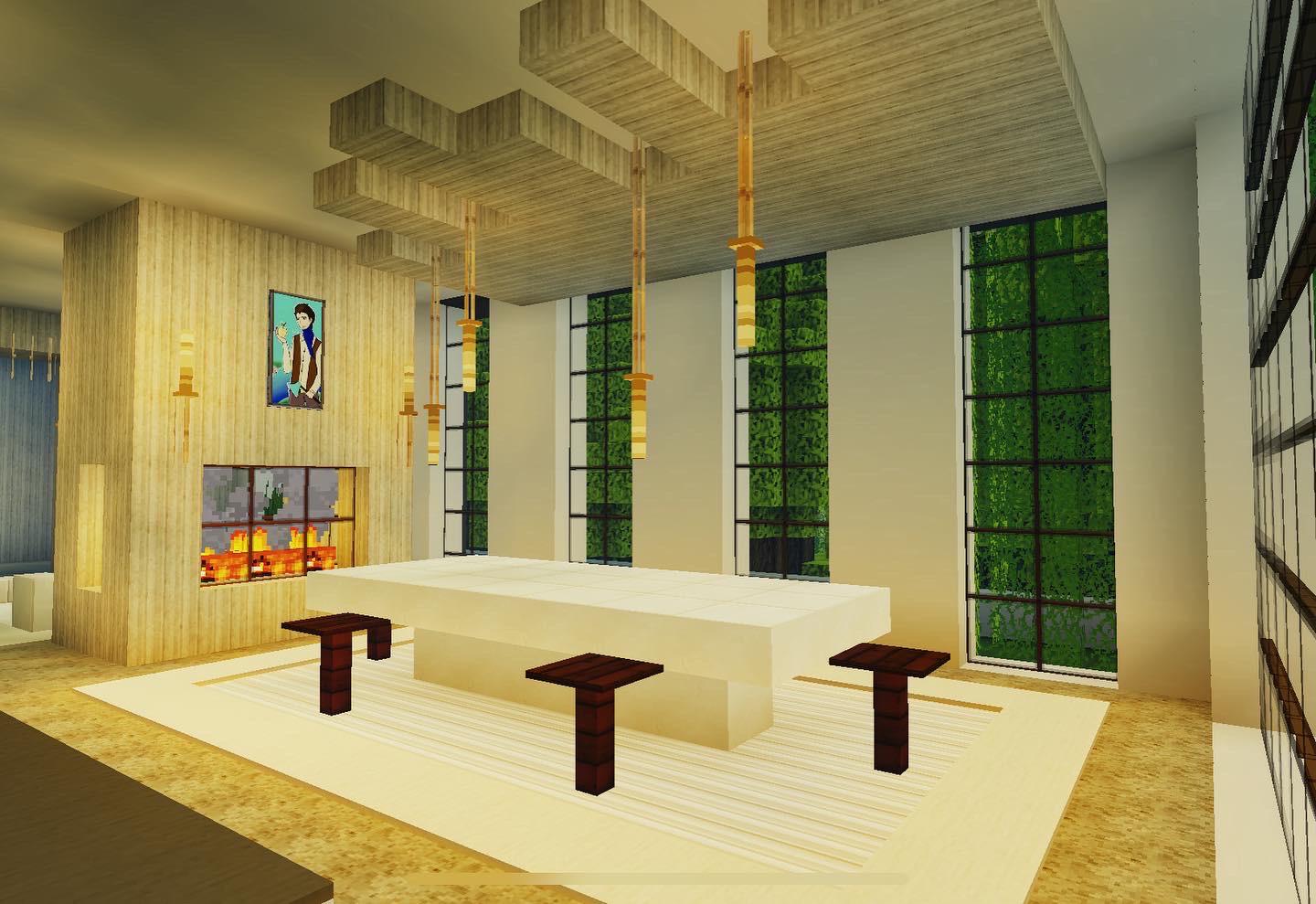 Dining room. r/Minecraft