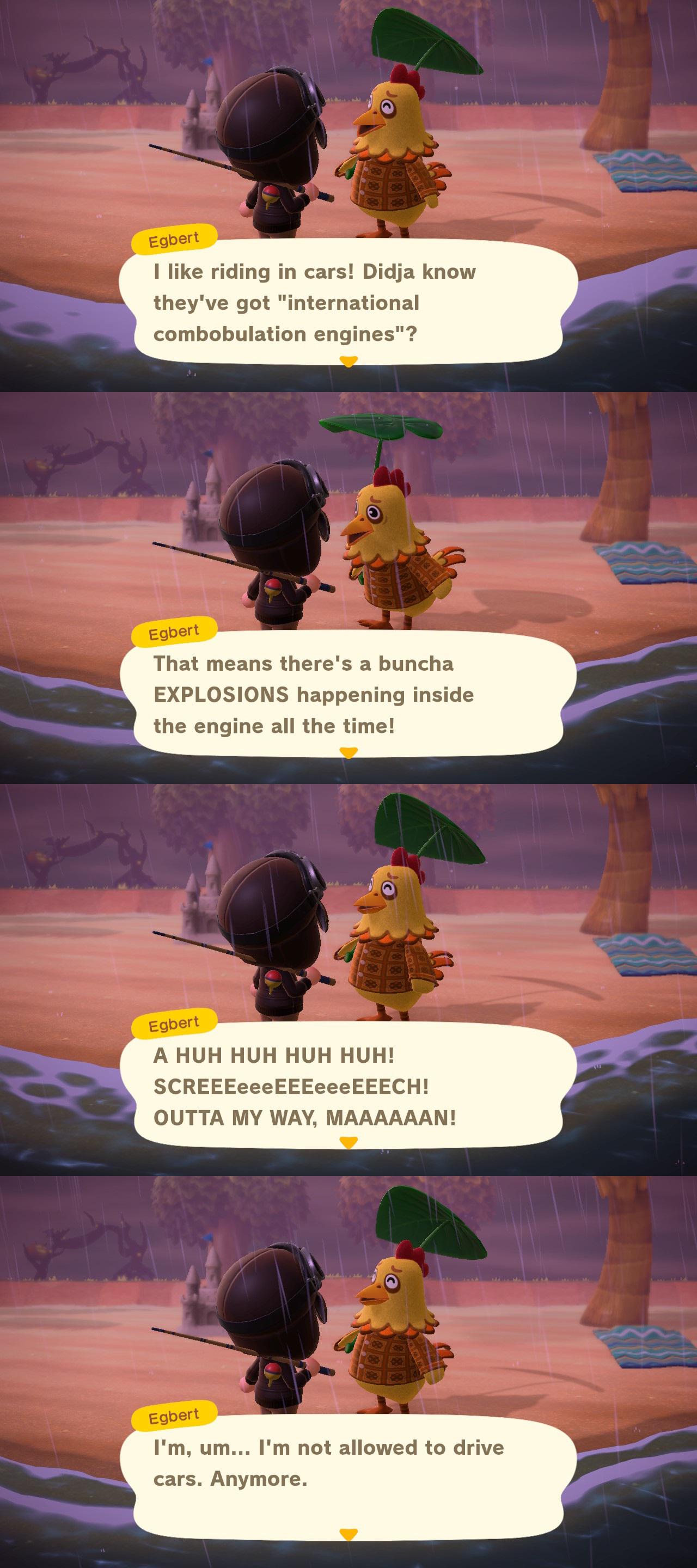 ACNH Egbert channeling Mike & Oxventure Egbert r/outsidexbox