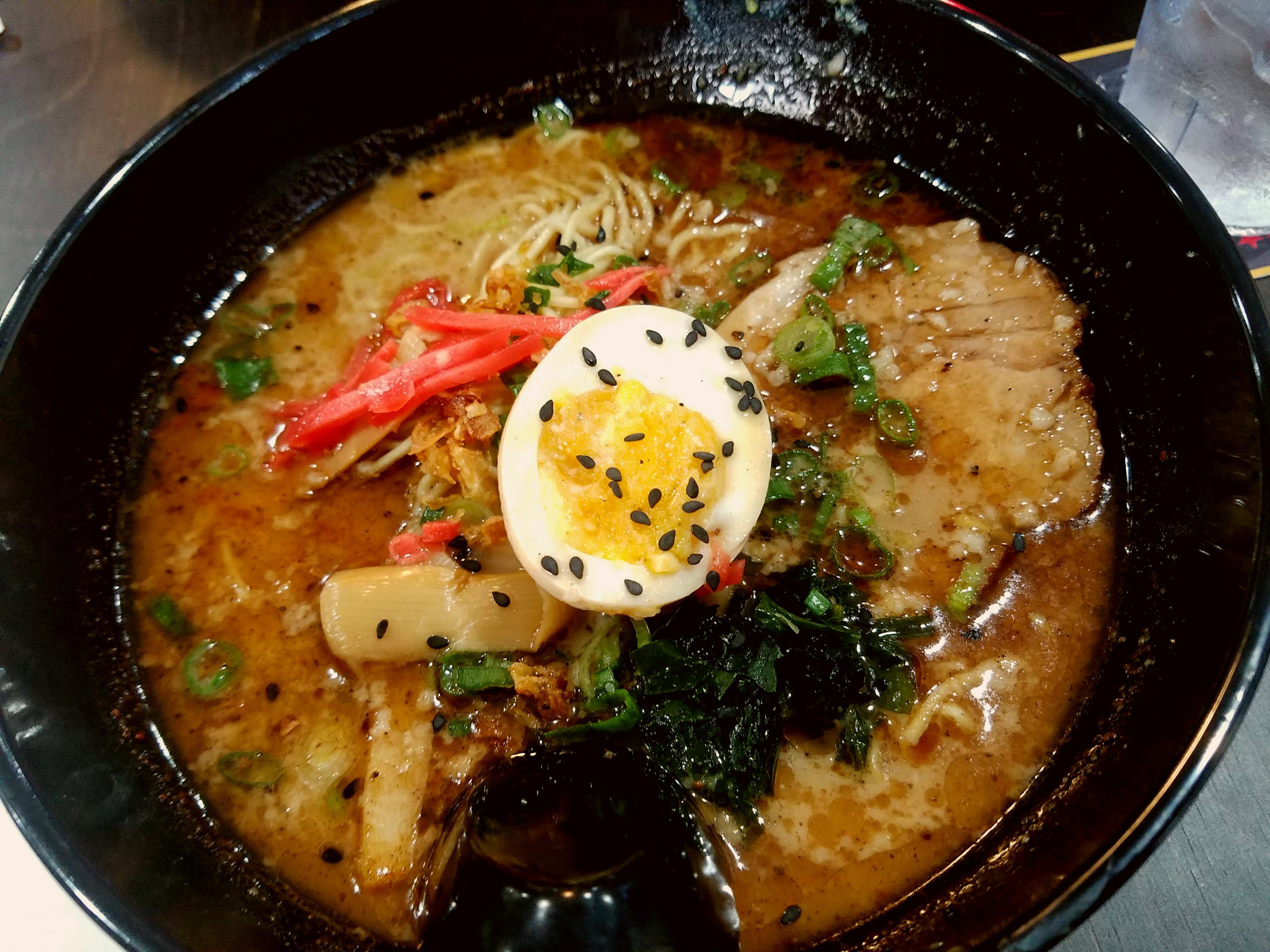 Tonkotsu Black Garlic Ramen r/JapaneseFood