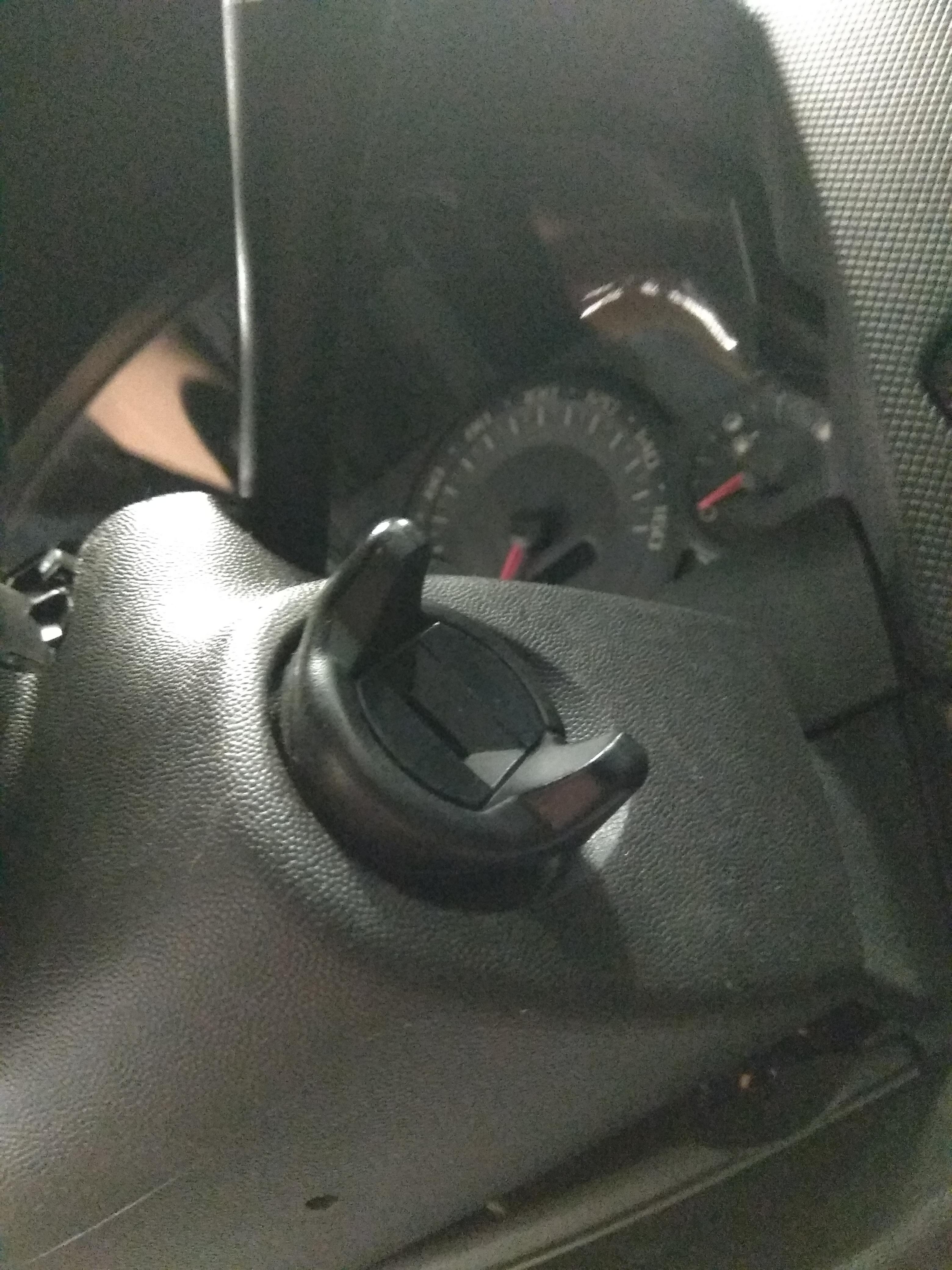 04 Cadillac cts. Ignition cylinder removal? Key in run, pushing the