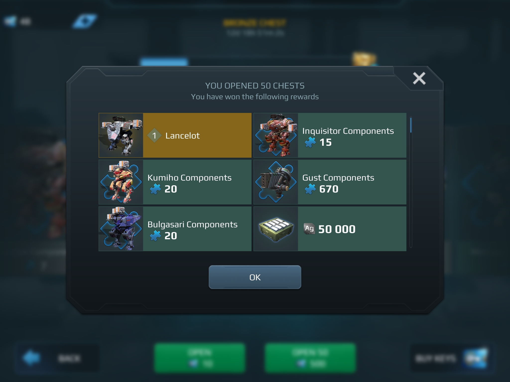 50 bronze chests wins Lancelot r/WolvesDragoons