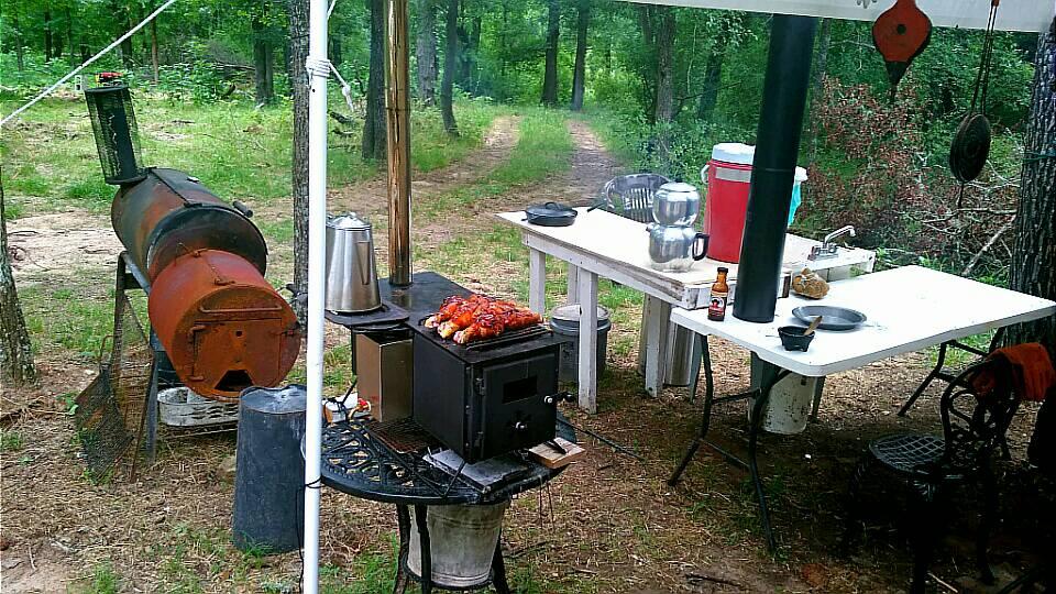 camp cooking setup r/camping