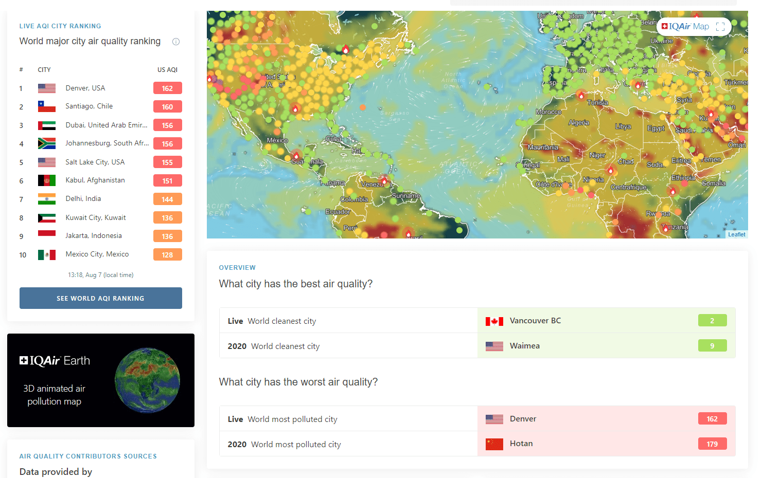 Colorado Air Quality Map