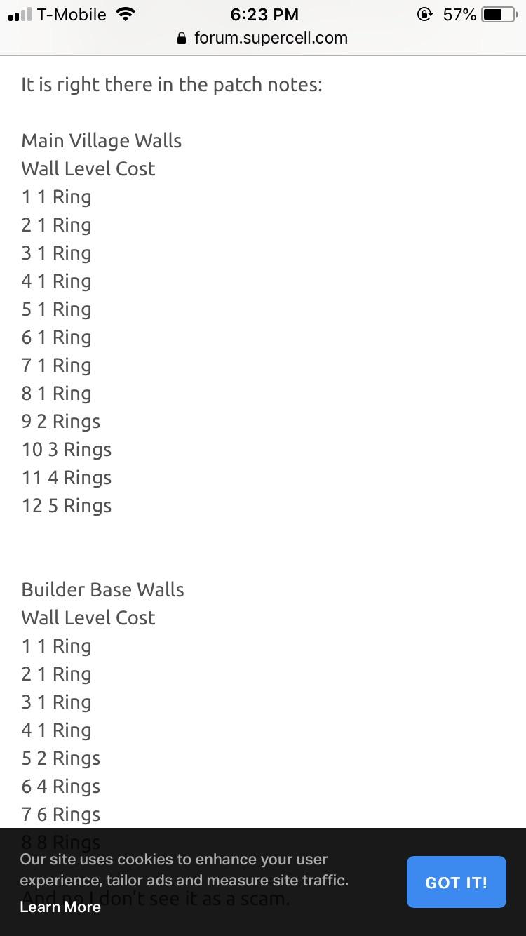 [ASK] are these still the current prices for walls using wall rings or