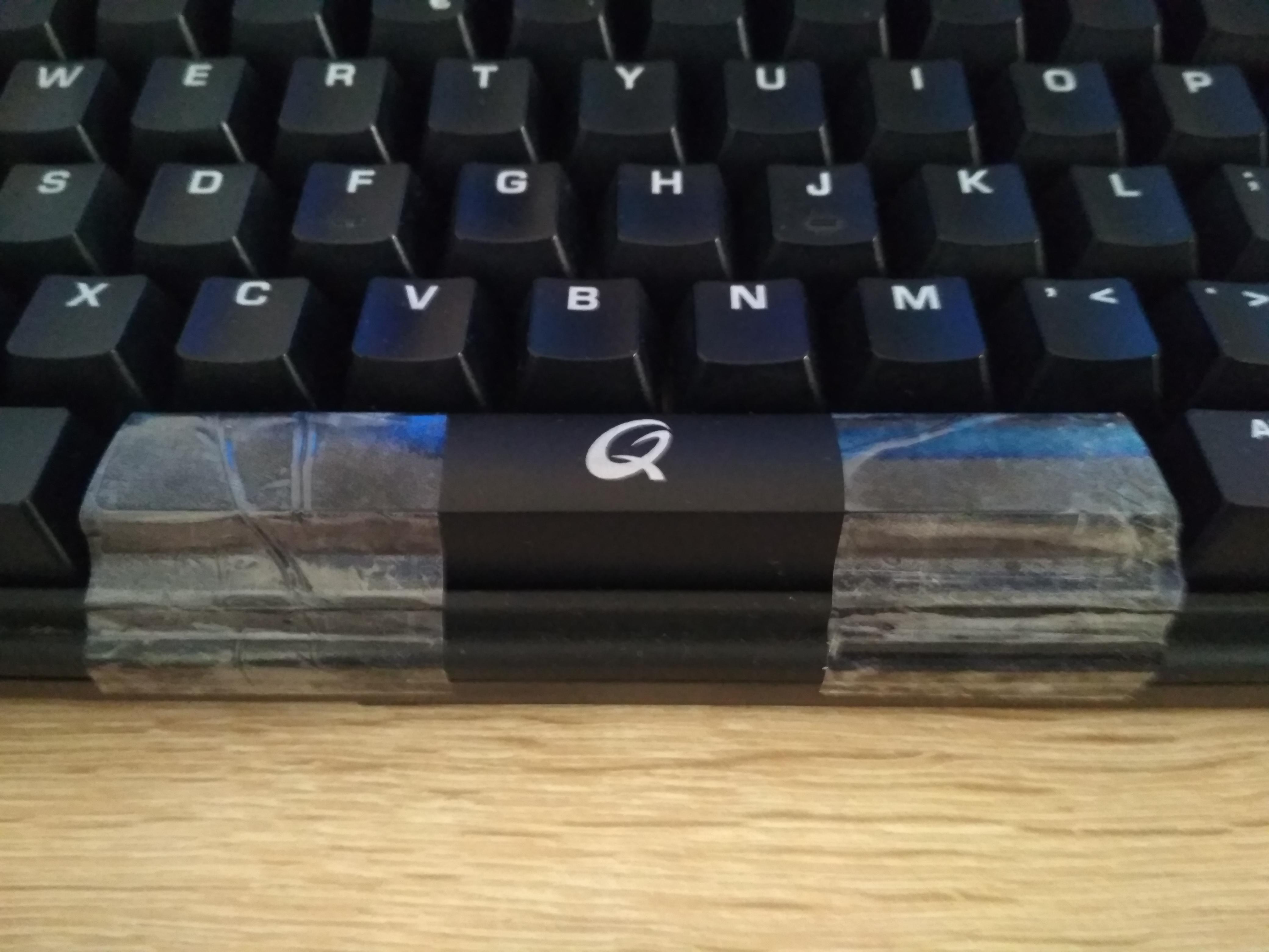 Lost the keycap stabilizers, this should work r/techsupportmacgyver