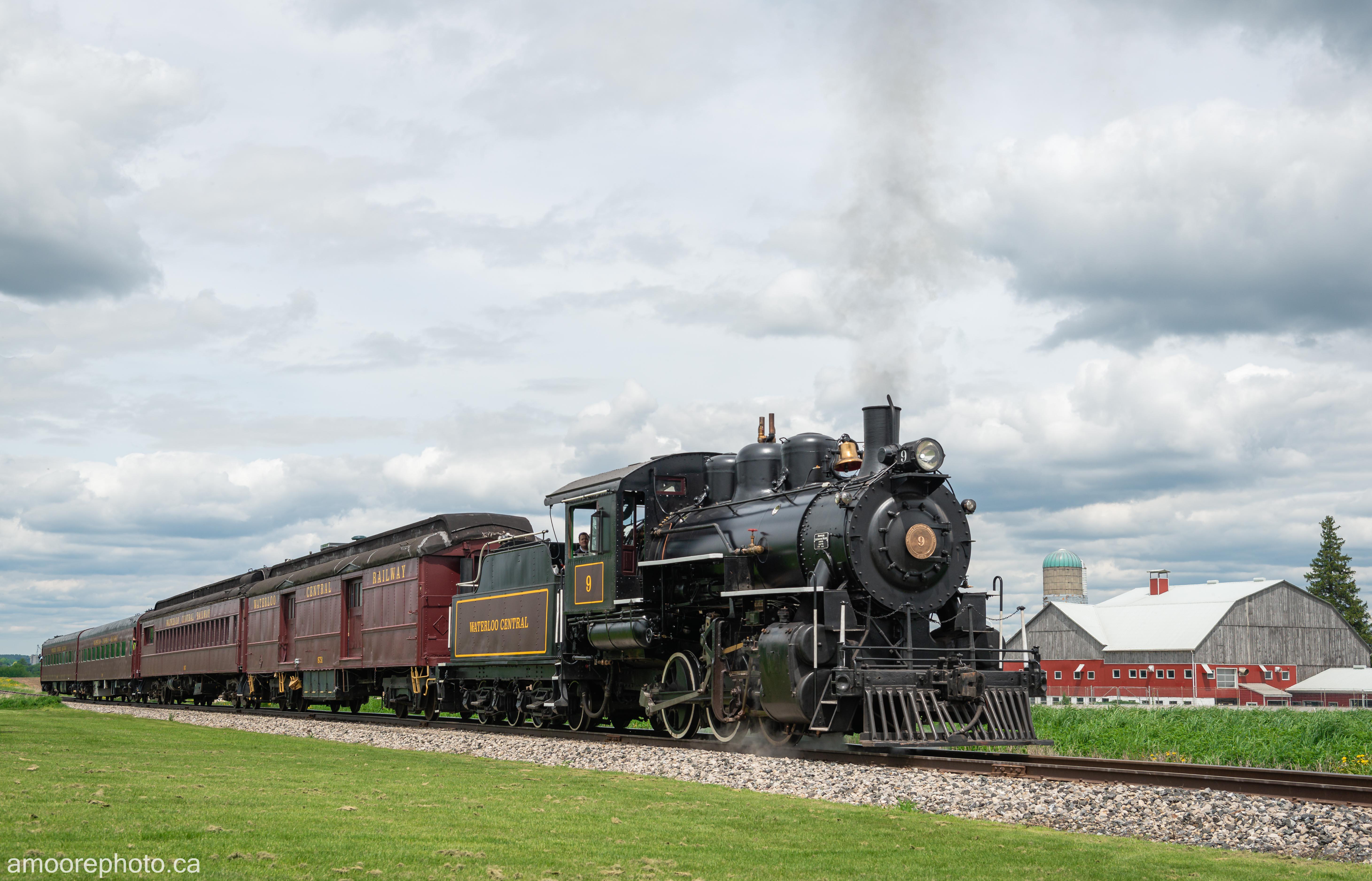 After a long boiler restoration, the Waterloo Central Railway's No.9