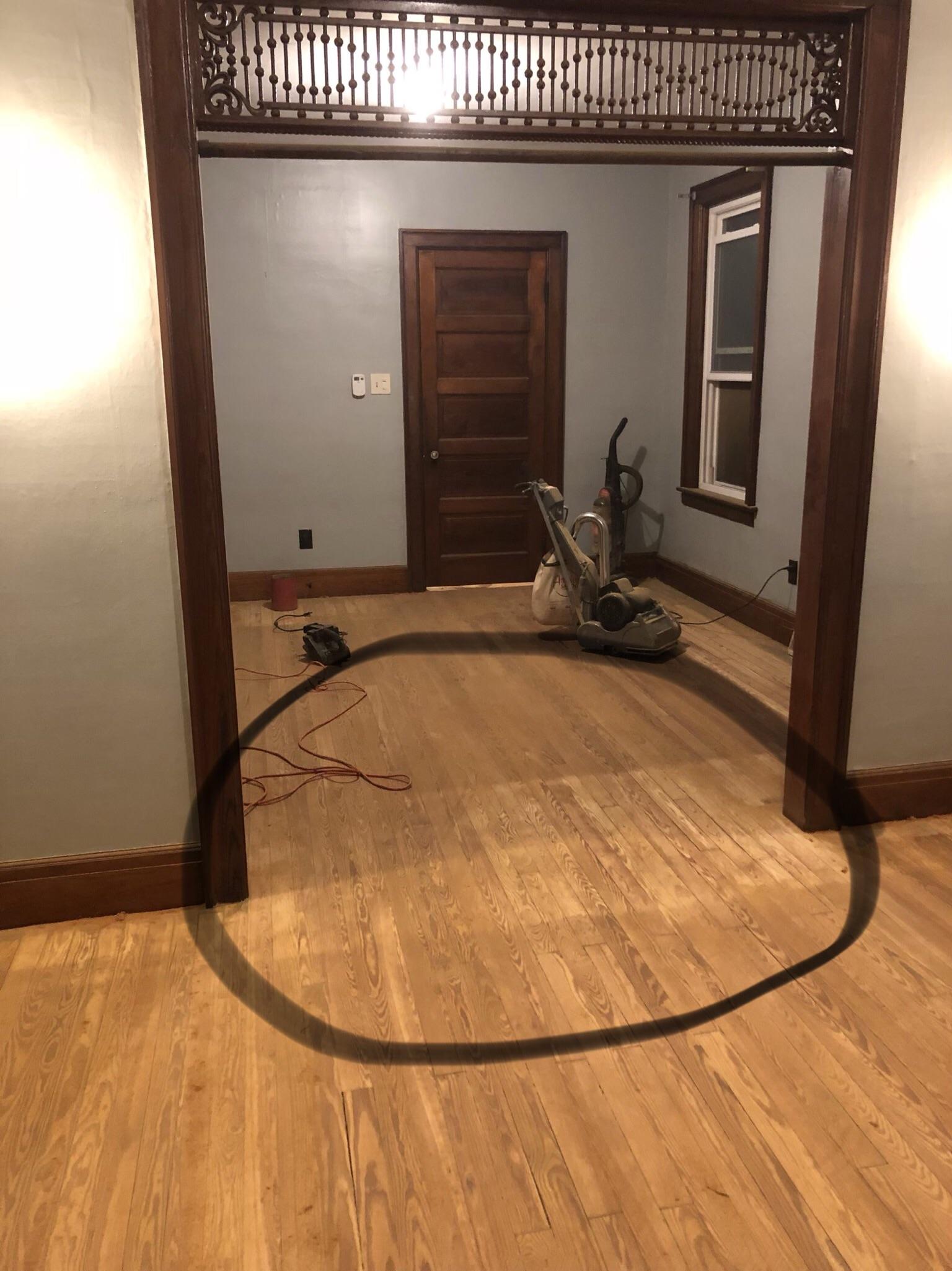 Can any floor finishing pros give me some advice on this? I have sanded