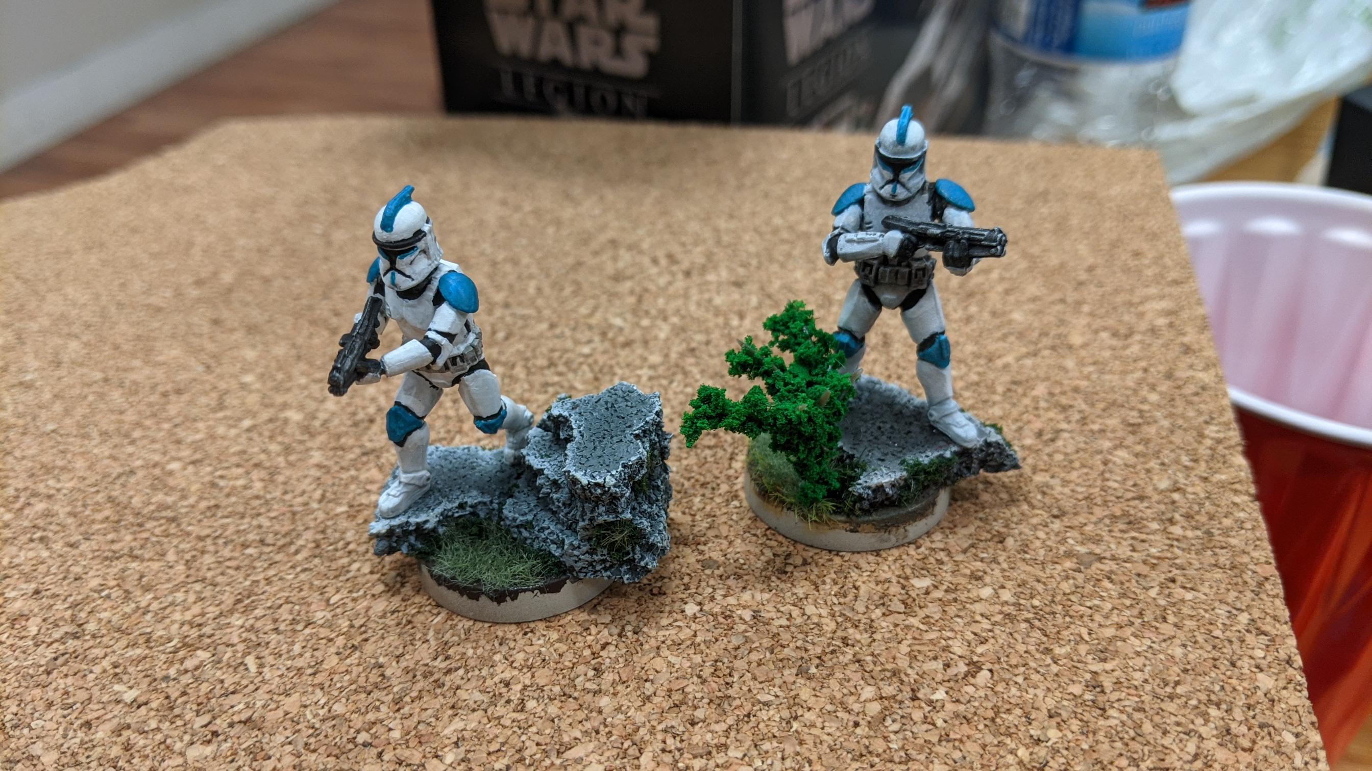 Finished two Clones for Star Wars Legion. r/minipainting