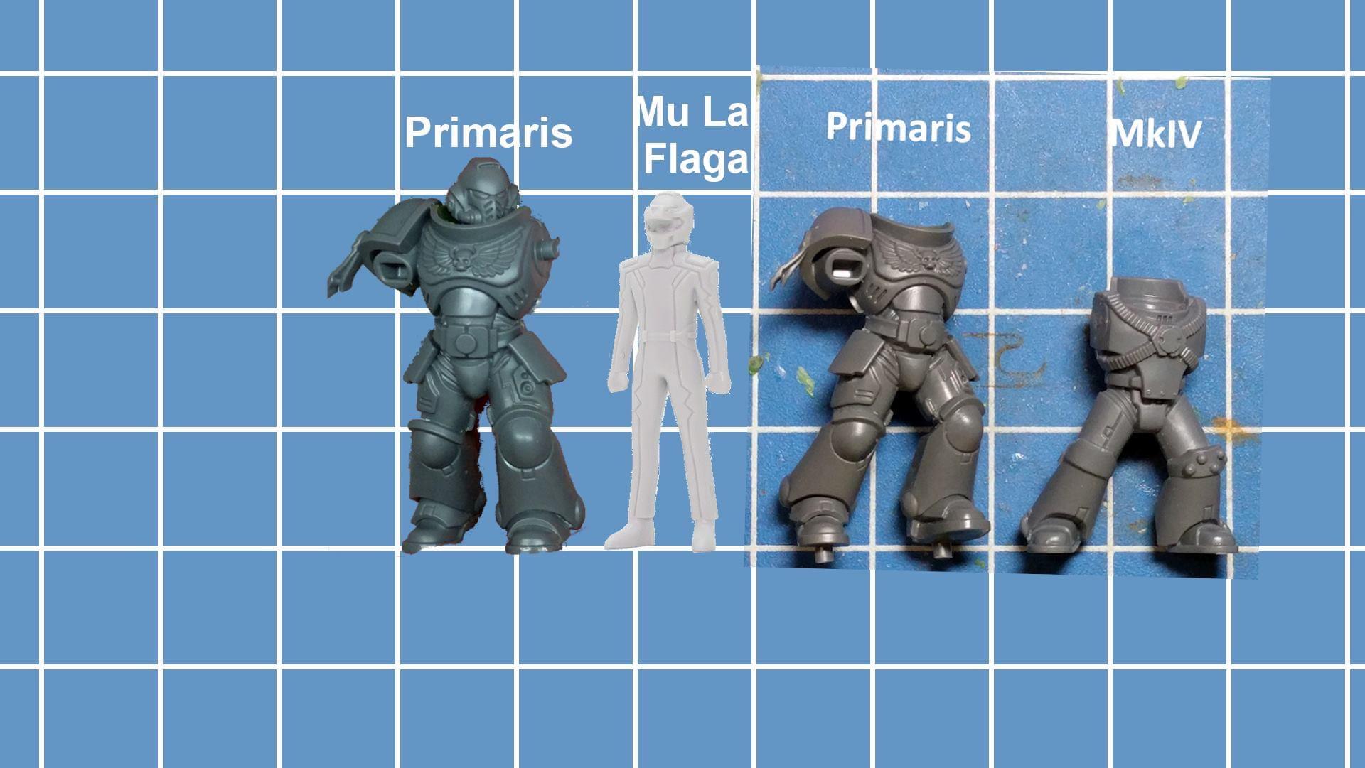 40k is closer to 1/60 scale, when compare to Gundam of the same scale