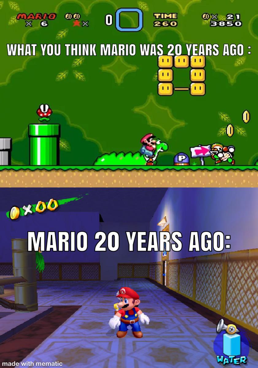 Mario 20 years ago Mario