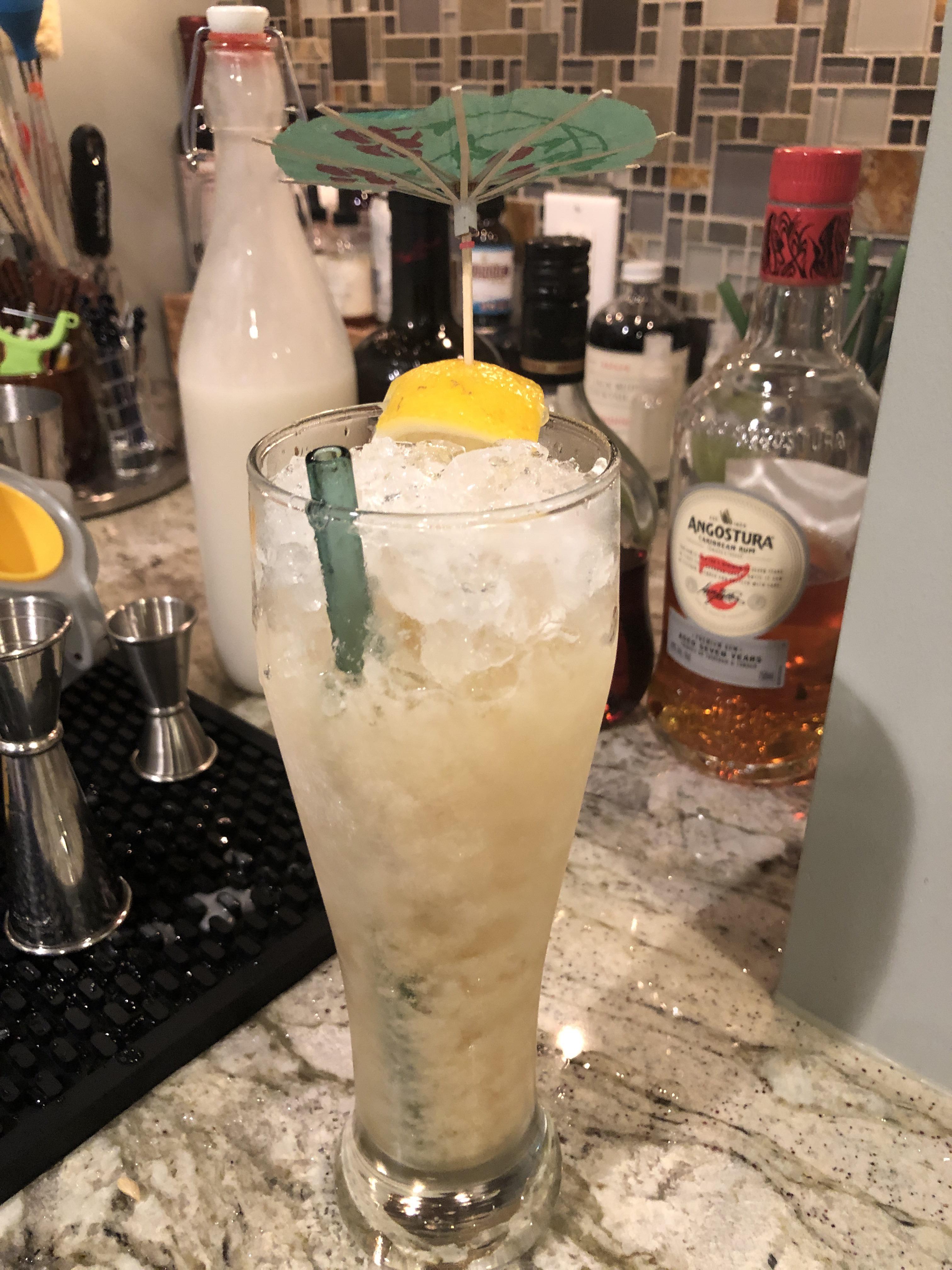 Tradewinds Tiki Cocktail w/homemade coconut cream r/cocktails