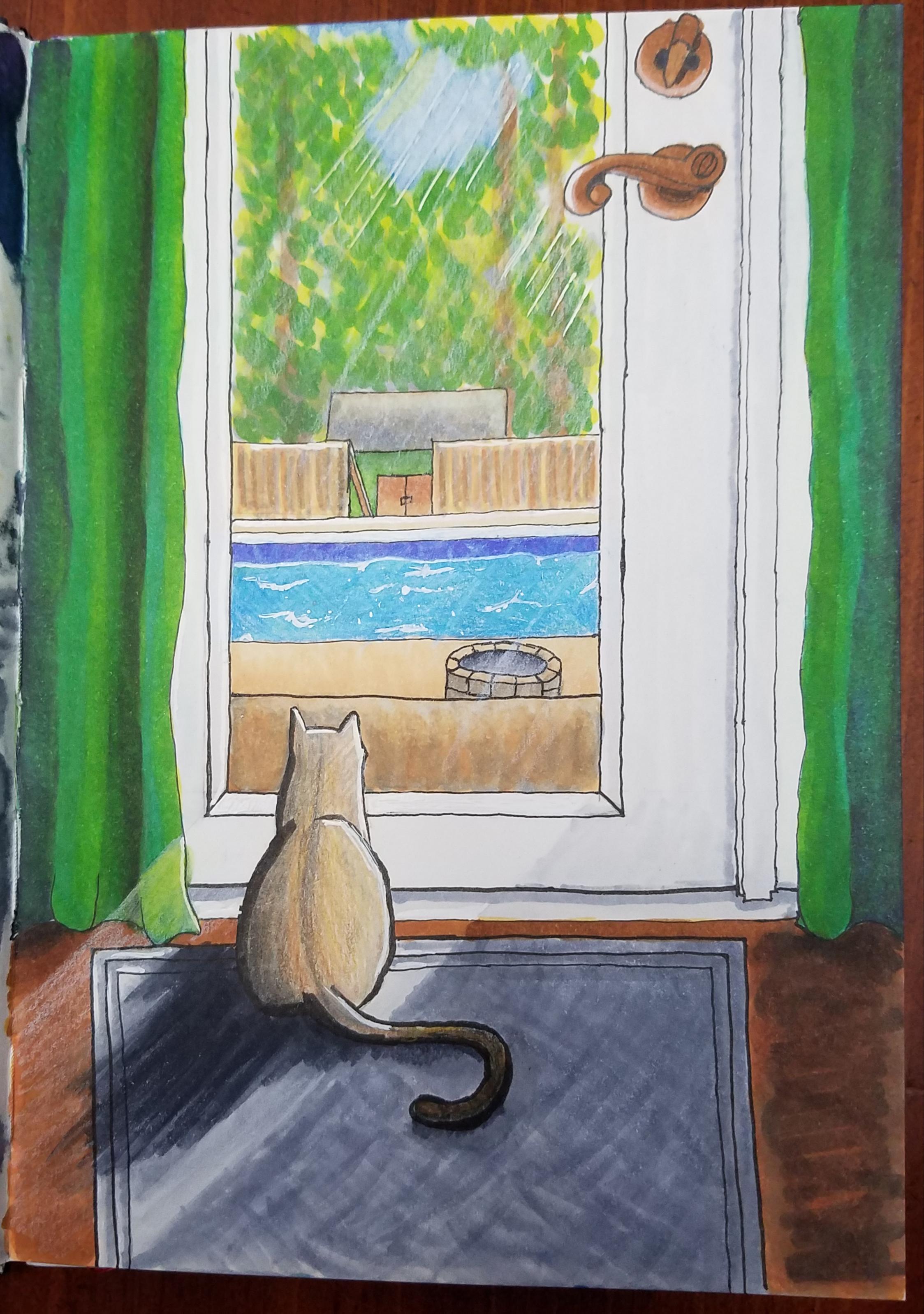 New Home, me, traditional using Jazza's Art Box supplies. August 25