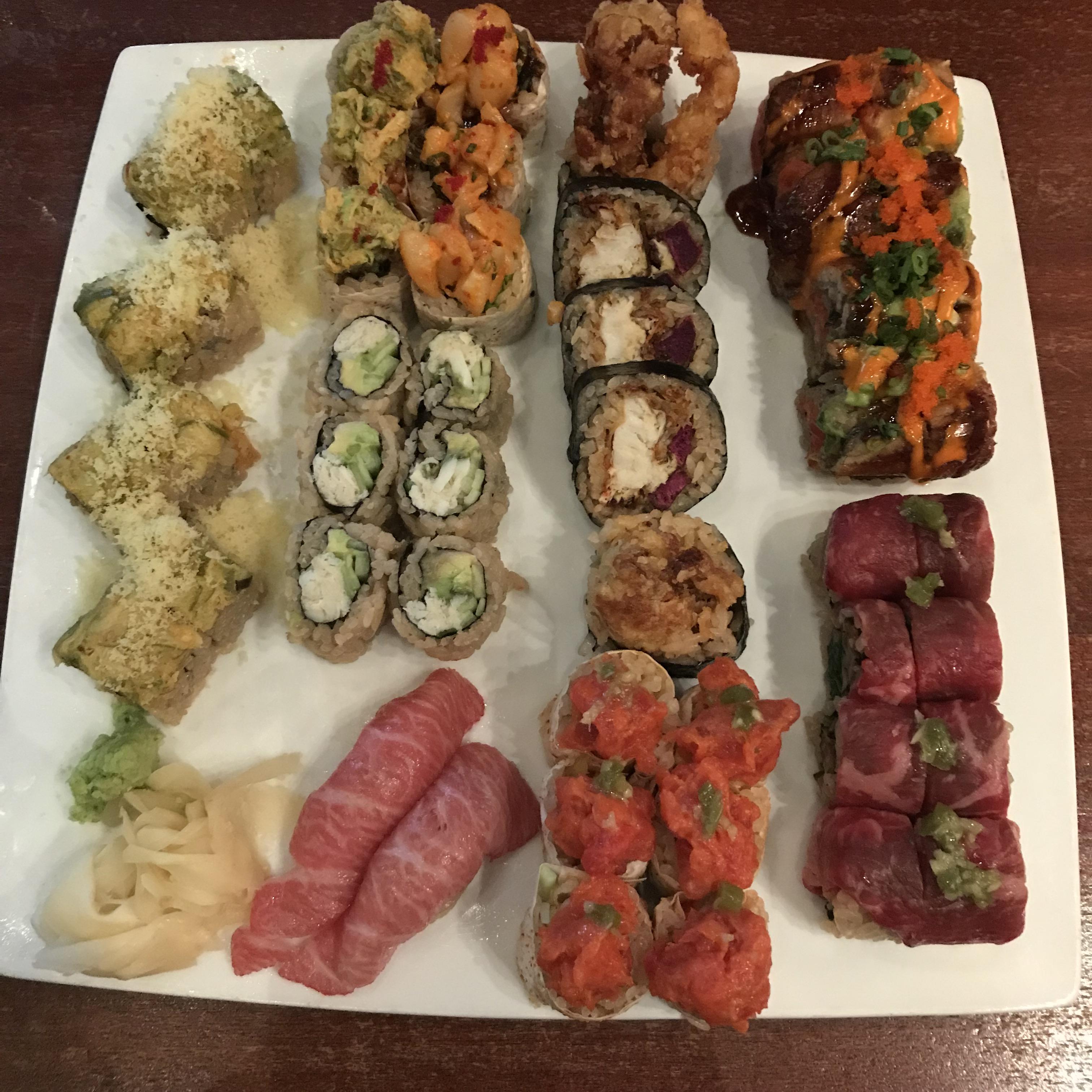 Ridiculously tasty sushi from The Hamilton in DC. Half price during