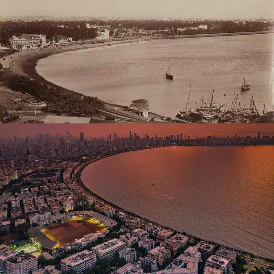 Marine Lines, Mumbai (1910/2019) r/mumbaipics