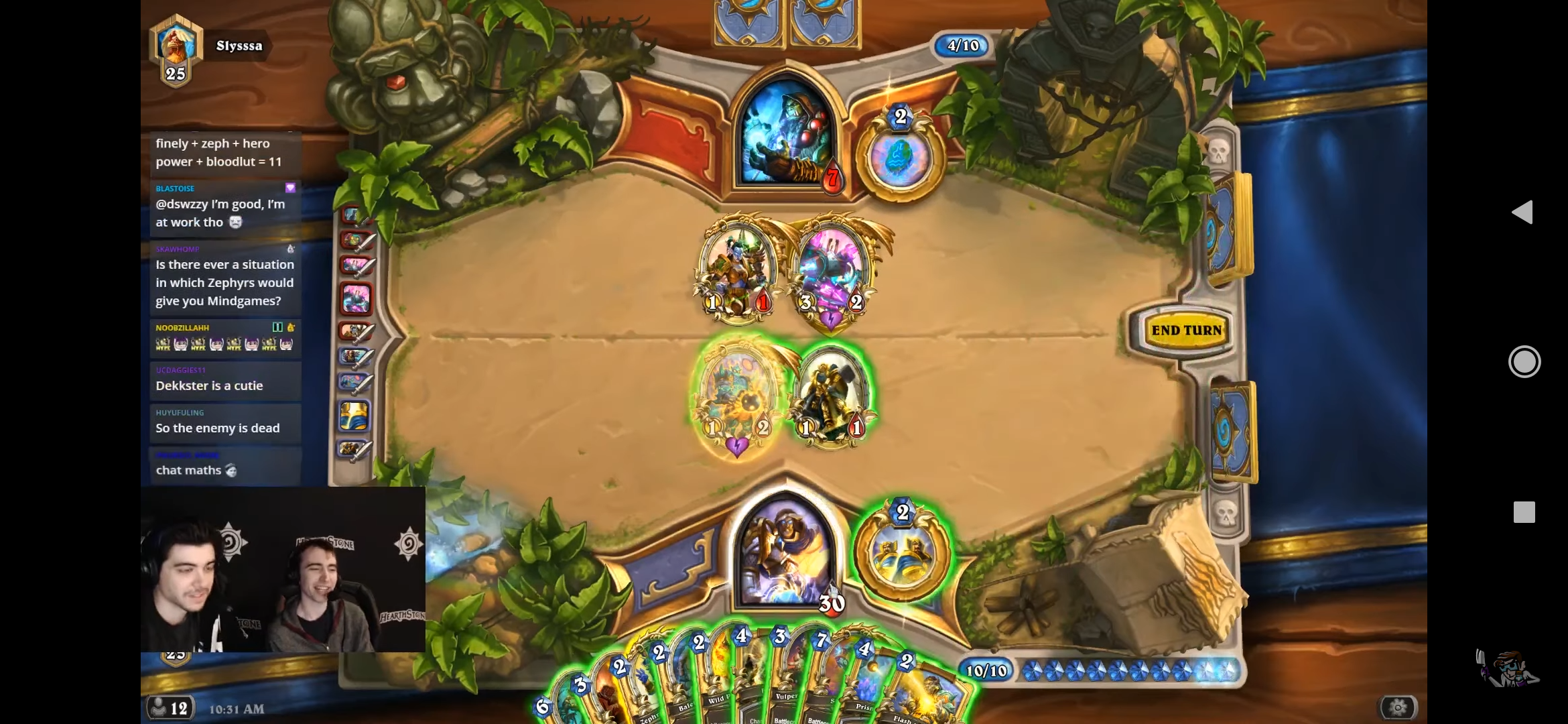 Very interesting lethal puzzle with Zephrys hearthstone