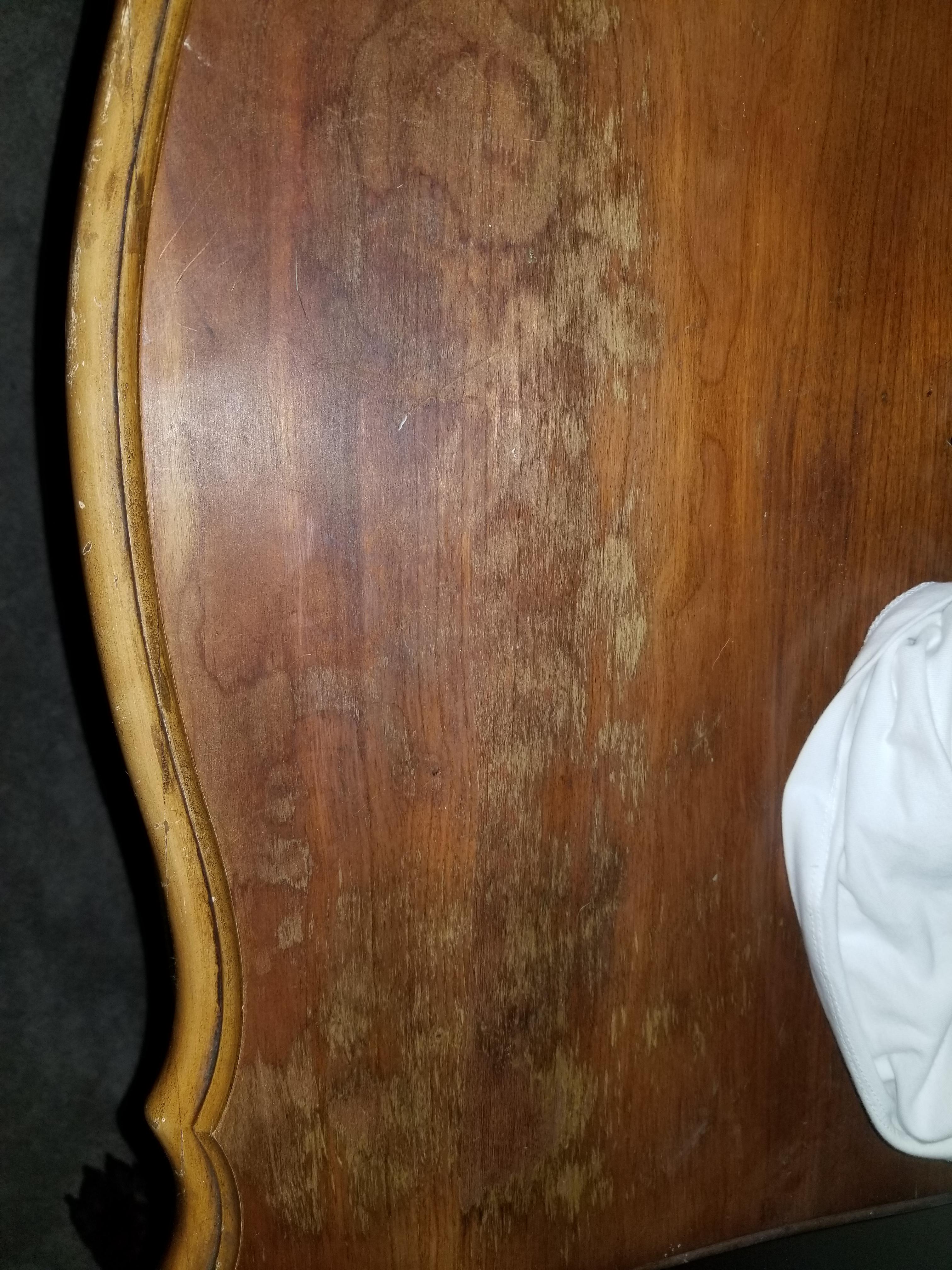 What is the best way to fix this? Strip and restain? How do I match the