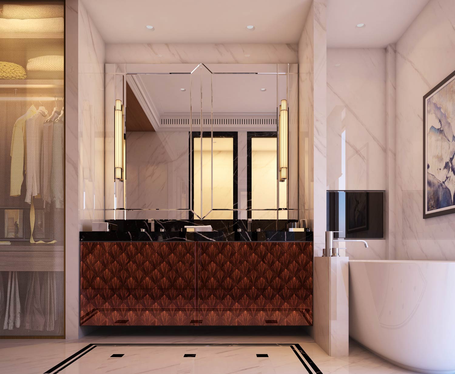 A bathroom of luxury, Platinum Tower. Gurgaon [1500 X 1235] r/RoomPorn