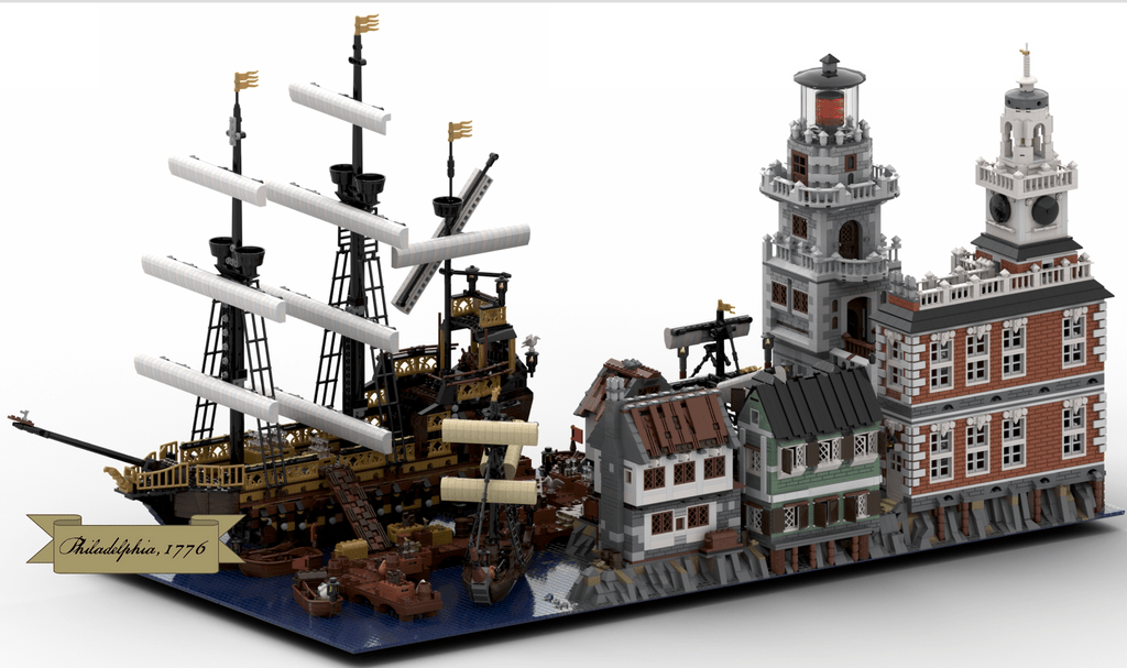 Happy 4th of July! LEGO Philadelphia, 1776 r/lego