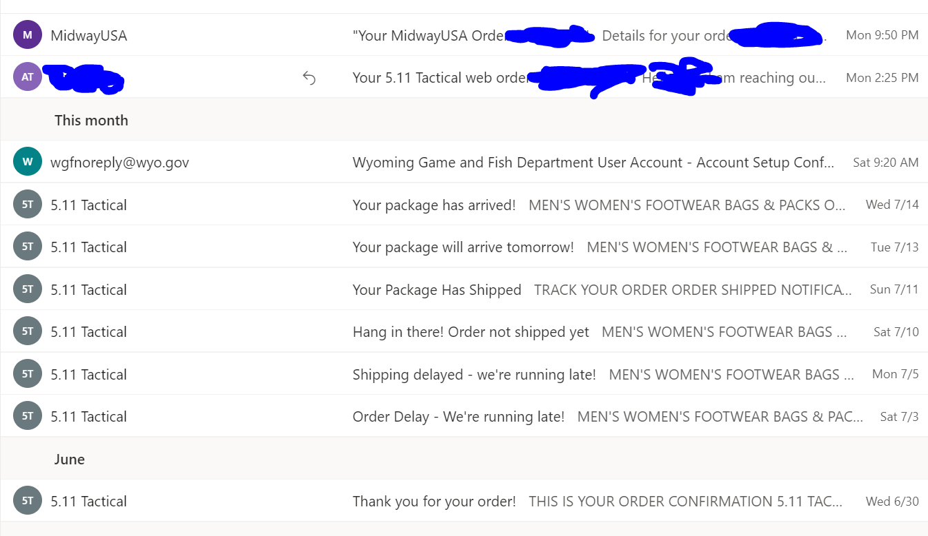 Is ordering from 5.11 always this bad? r/Tactical