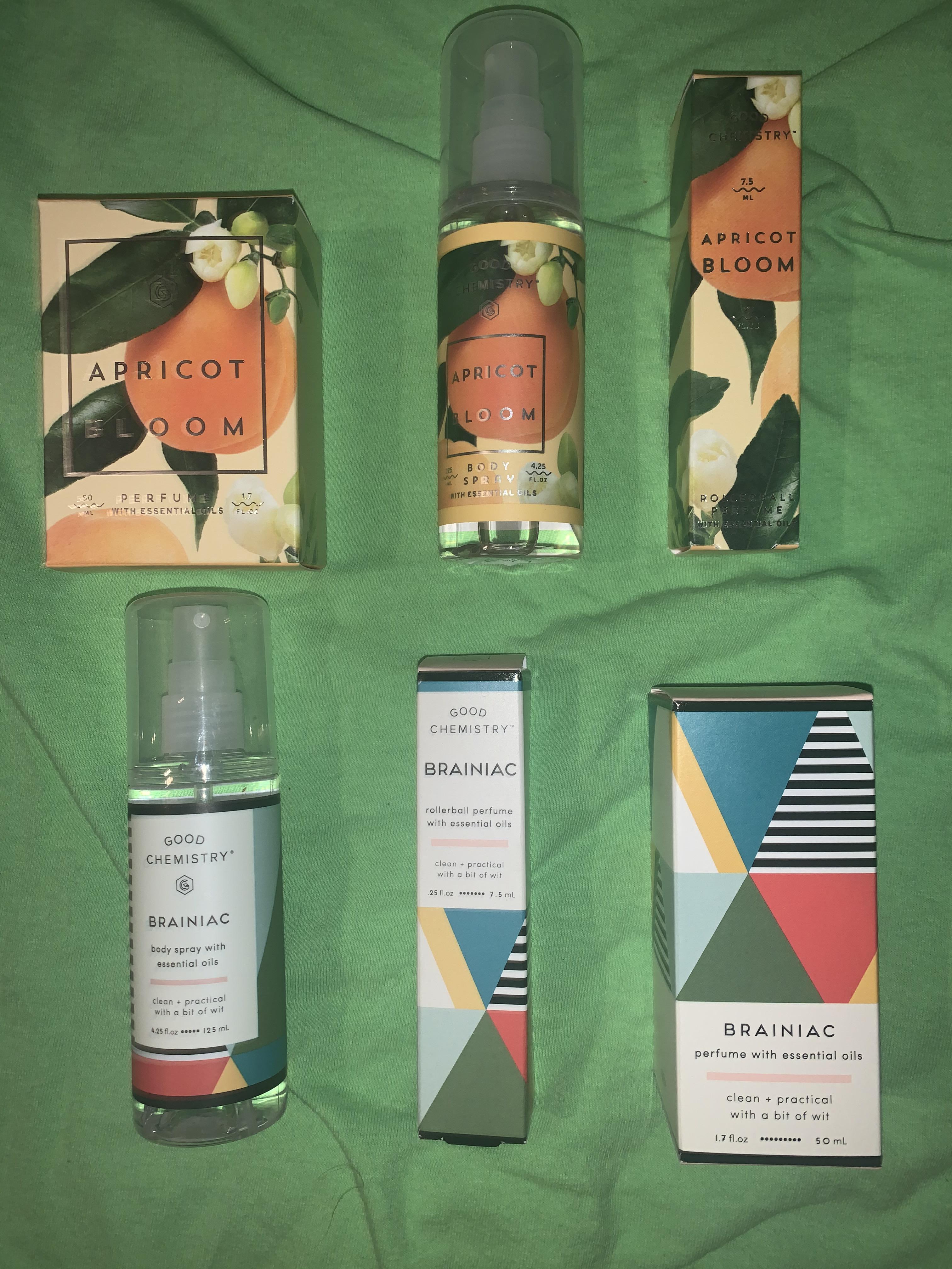 Good Chemistry discontinued Brainiac and Apricot Bloom products