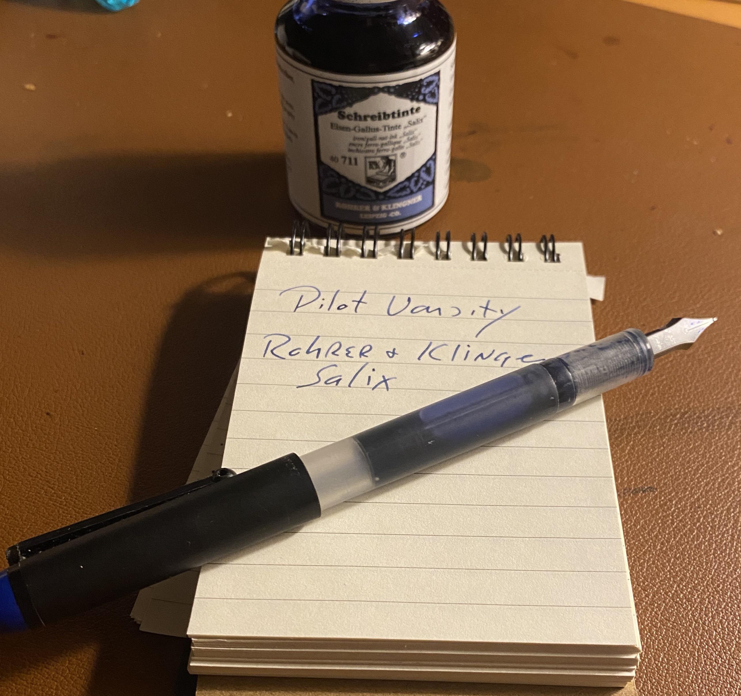 Budget set up refilled Pilot Varsity r/fountainpens