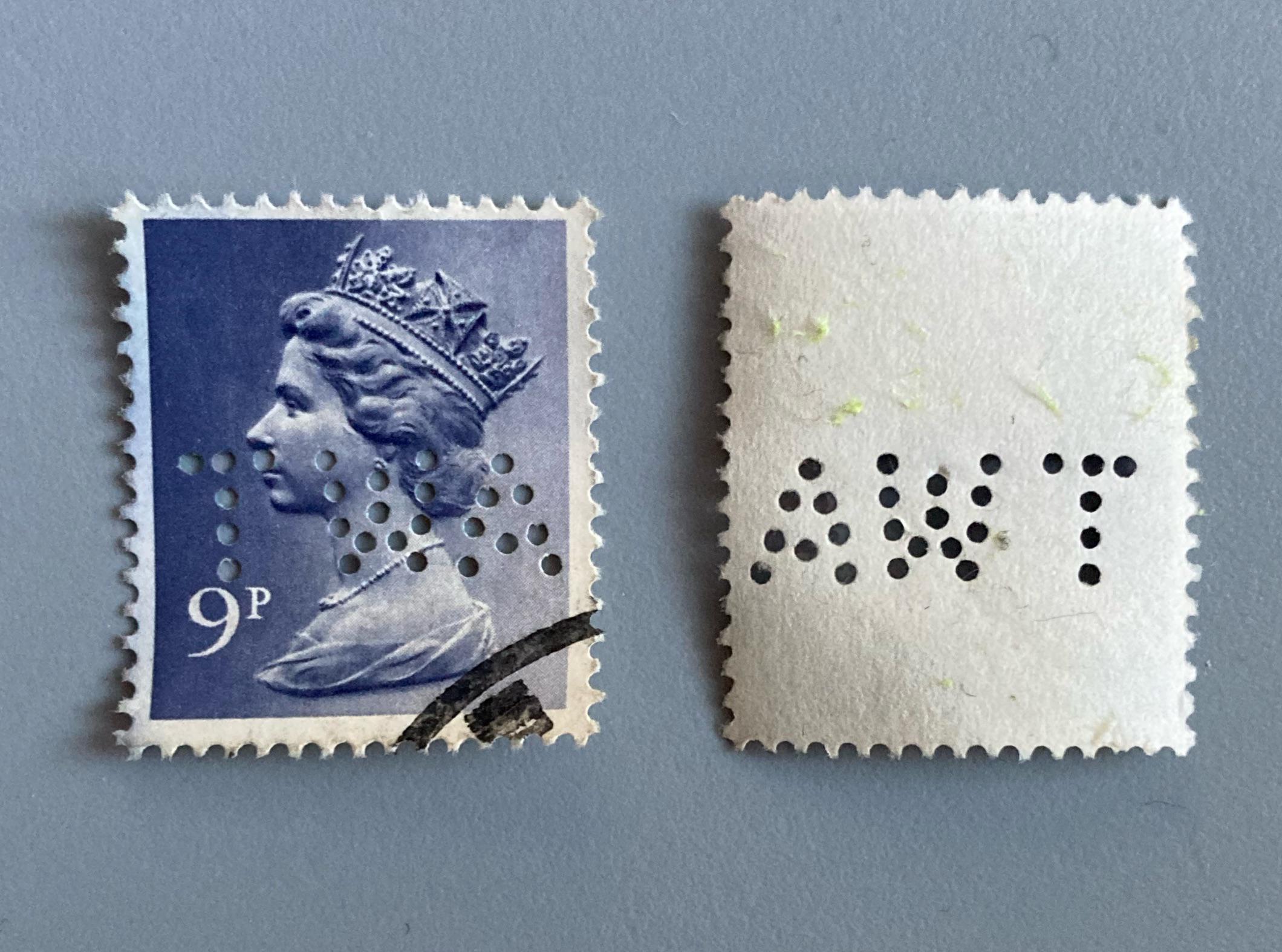 Does anyone know what the holes mean on my royal mail stamps? r/philately