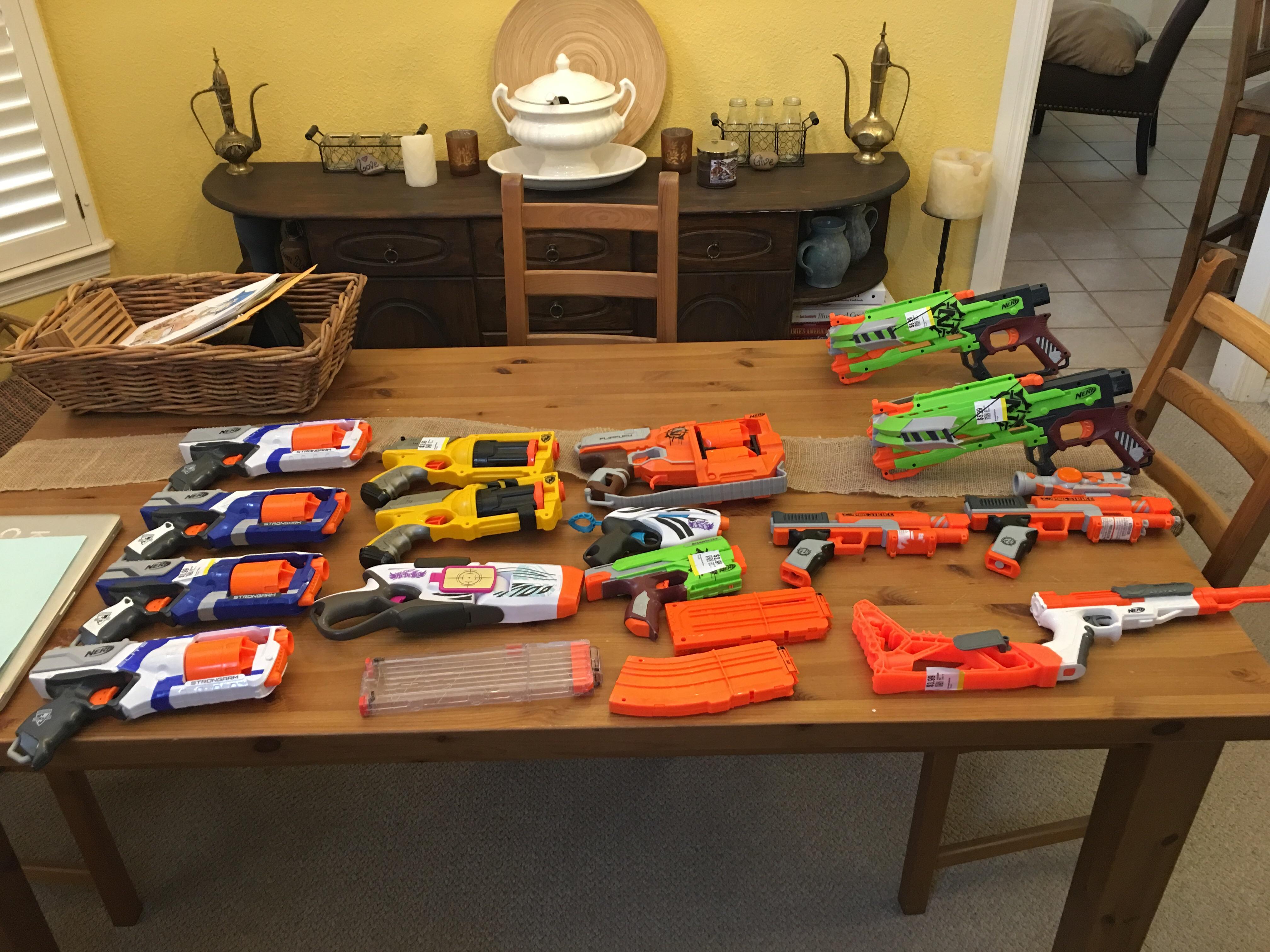 All for 60 bucks, lots of painting ahead of me. Nerf