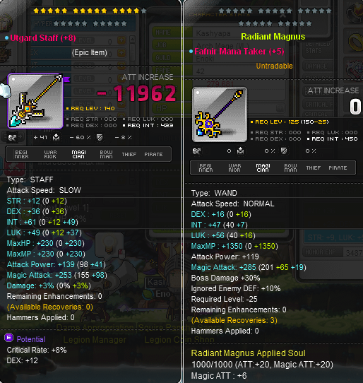 Why can't I transfer hammer my Utgard weapon to my Fafnir? r/Maplestory