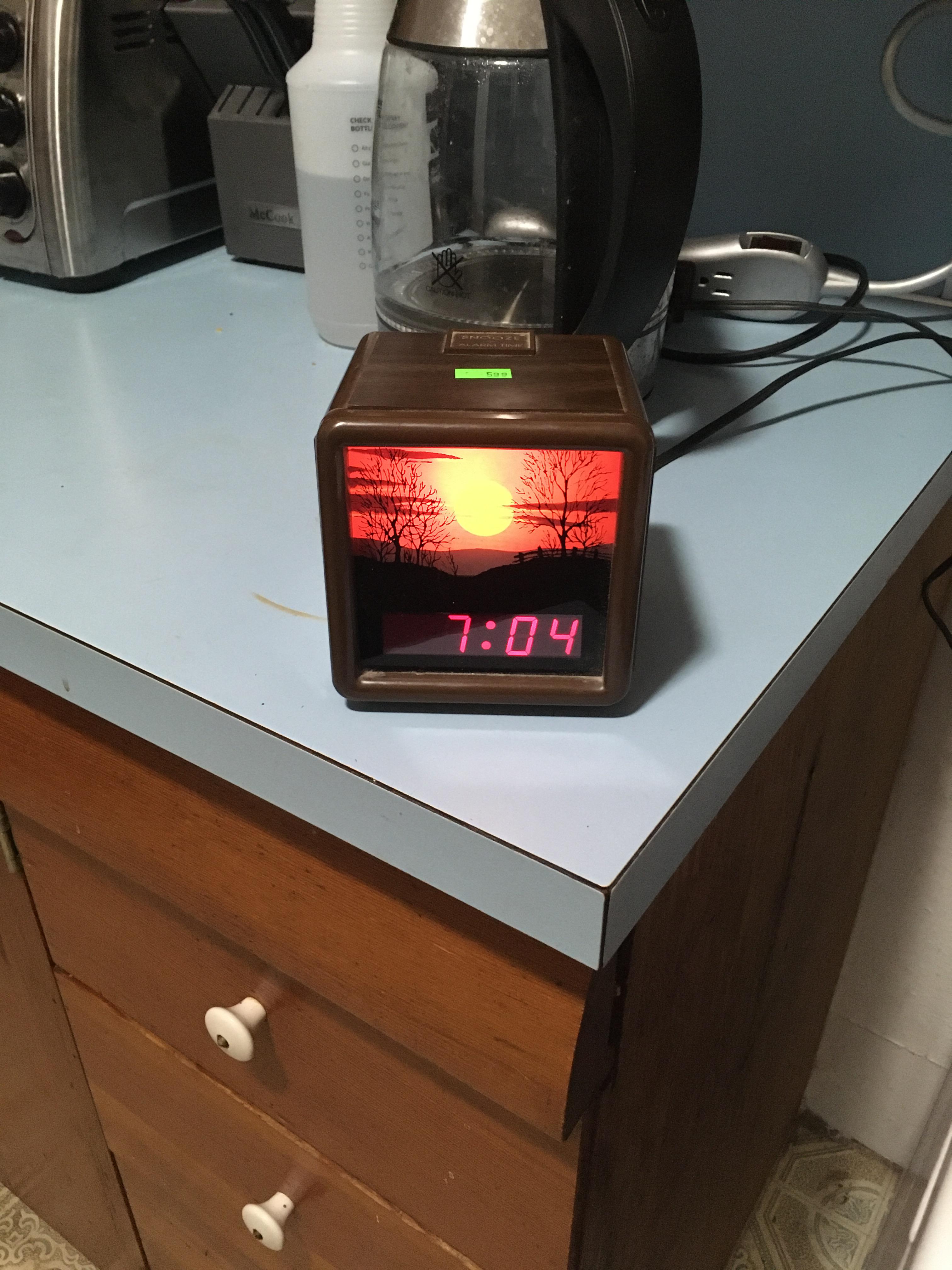 i needed a clock in the kitchen so i stopped at Vinnie's. now i get to