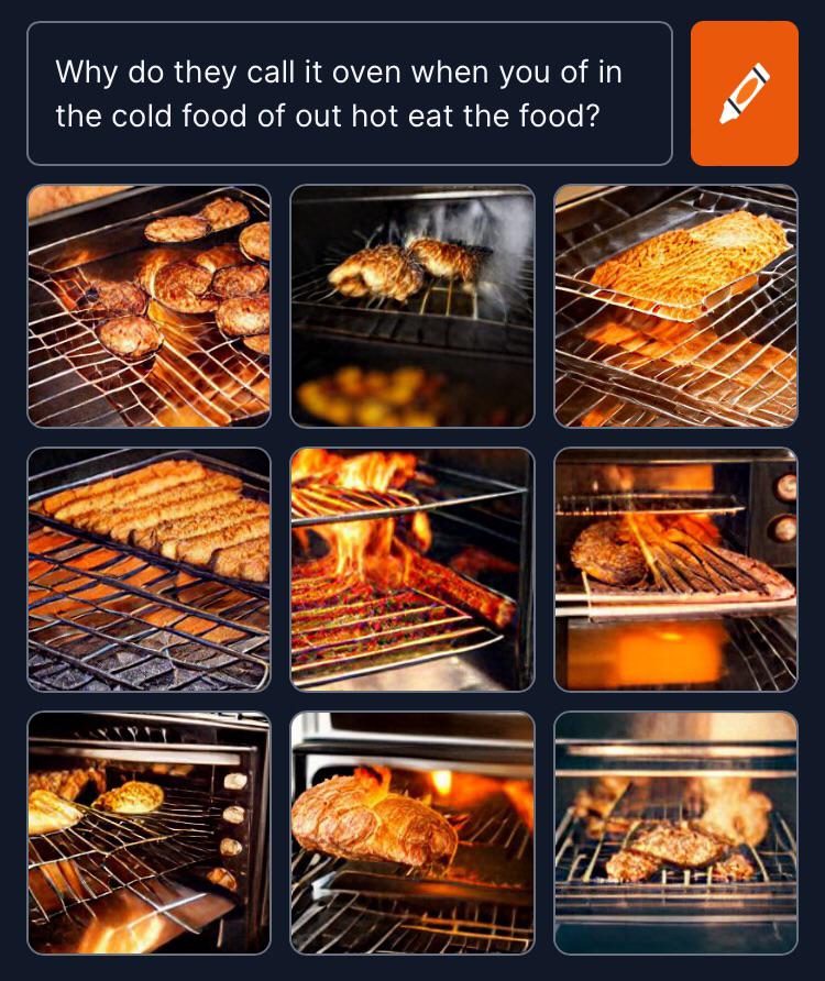 Why do they call it an oven? r/weirddalle