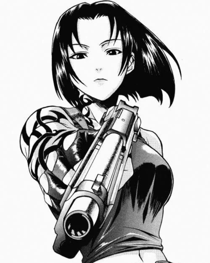 Hopefully when black lagoon returns, I want a revy panel where she cuts