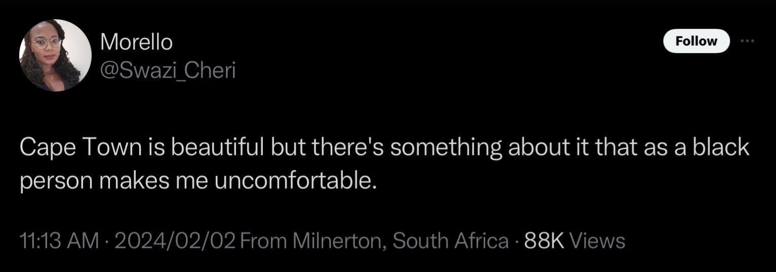 Does Cape Town make you r/DownSouth