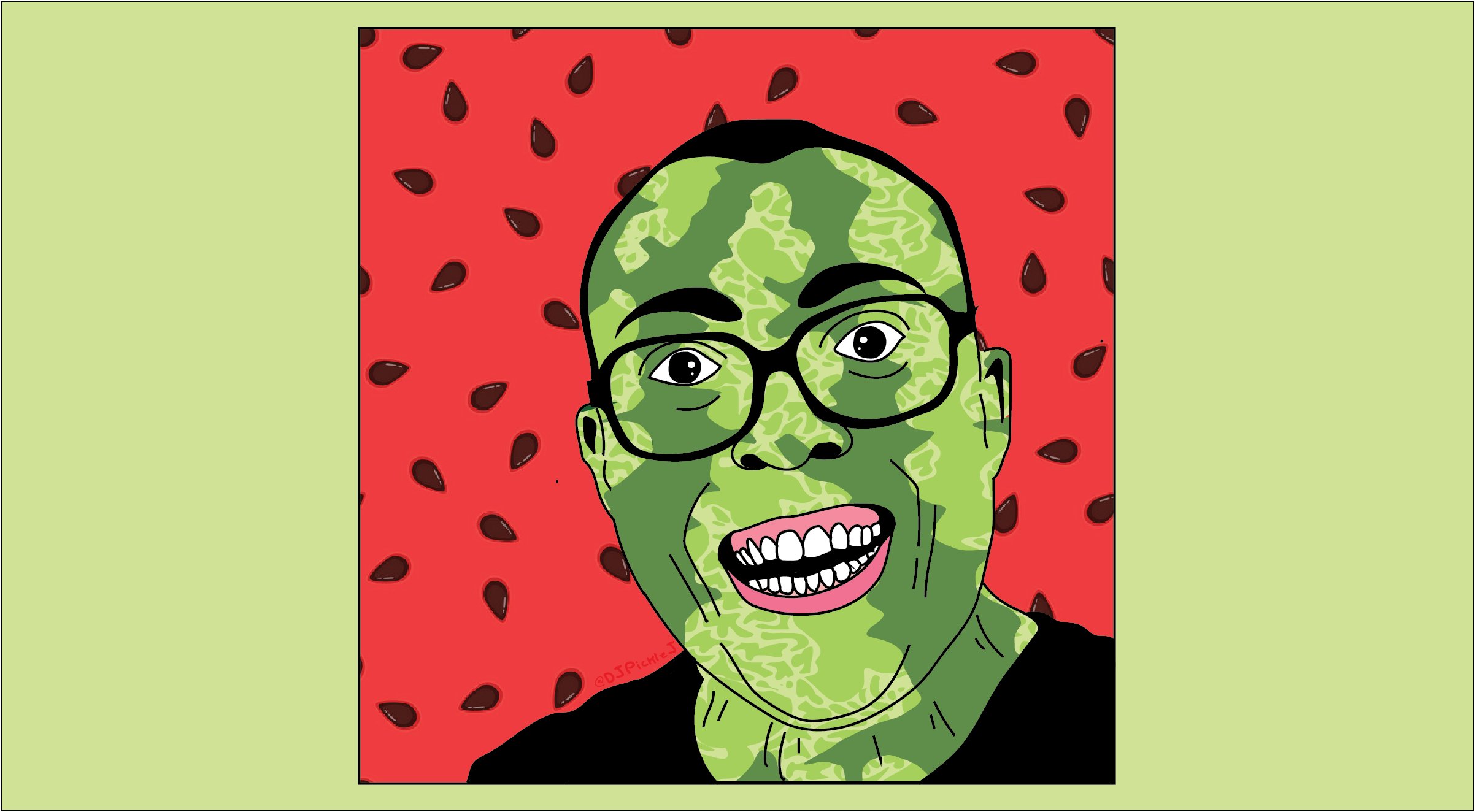 My good friend made this fantano art and i think its super dope ! His is DJPickleJ on twitter