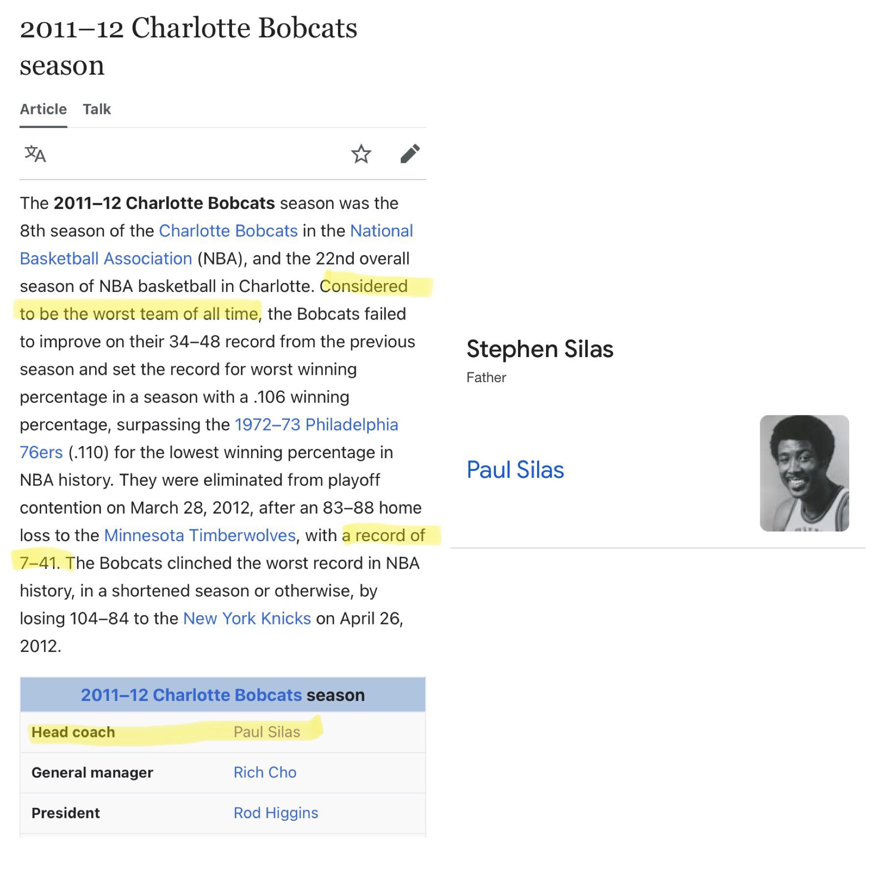 Is Silas low key trying to surpass his father for coaching the team