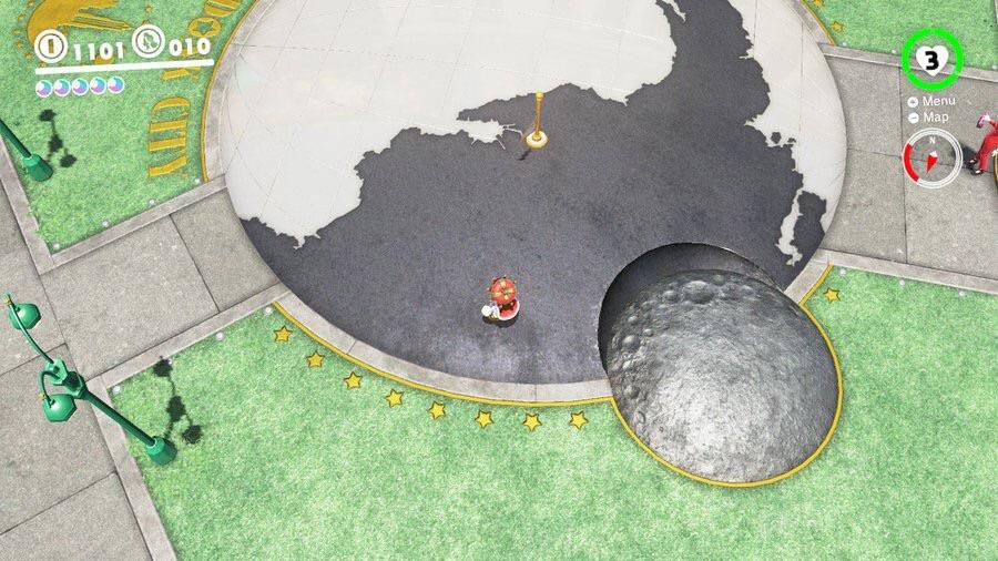 In Super Mario Odyssey, the hub map can be found in New Donk City with