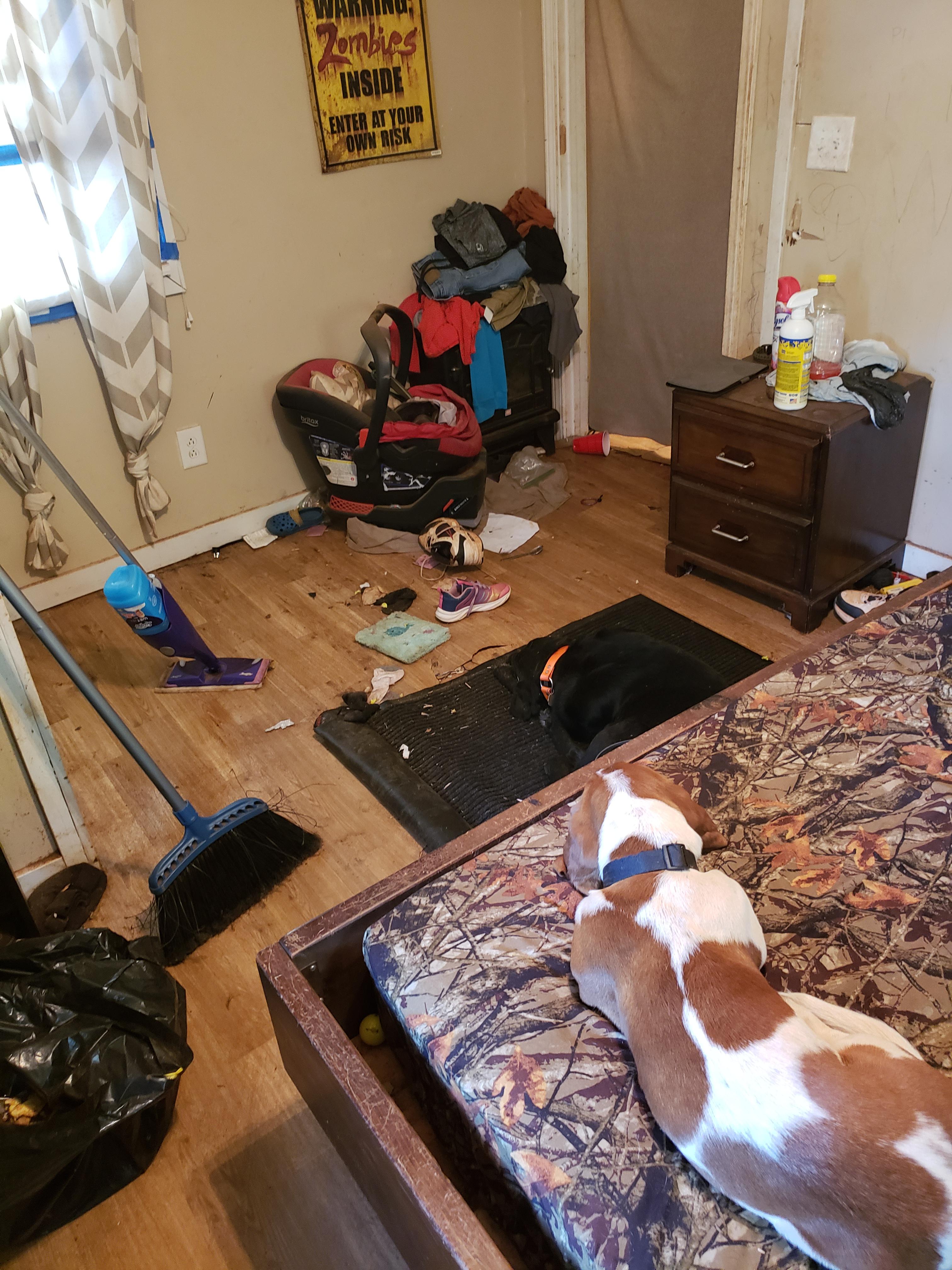 I started cleaning earlier today but sadly just remembered that this