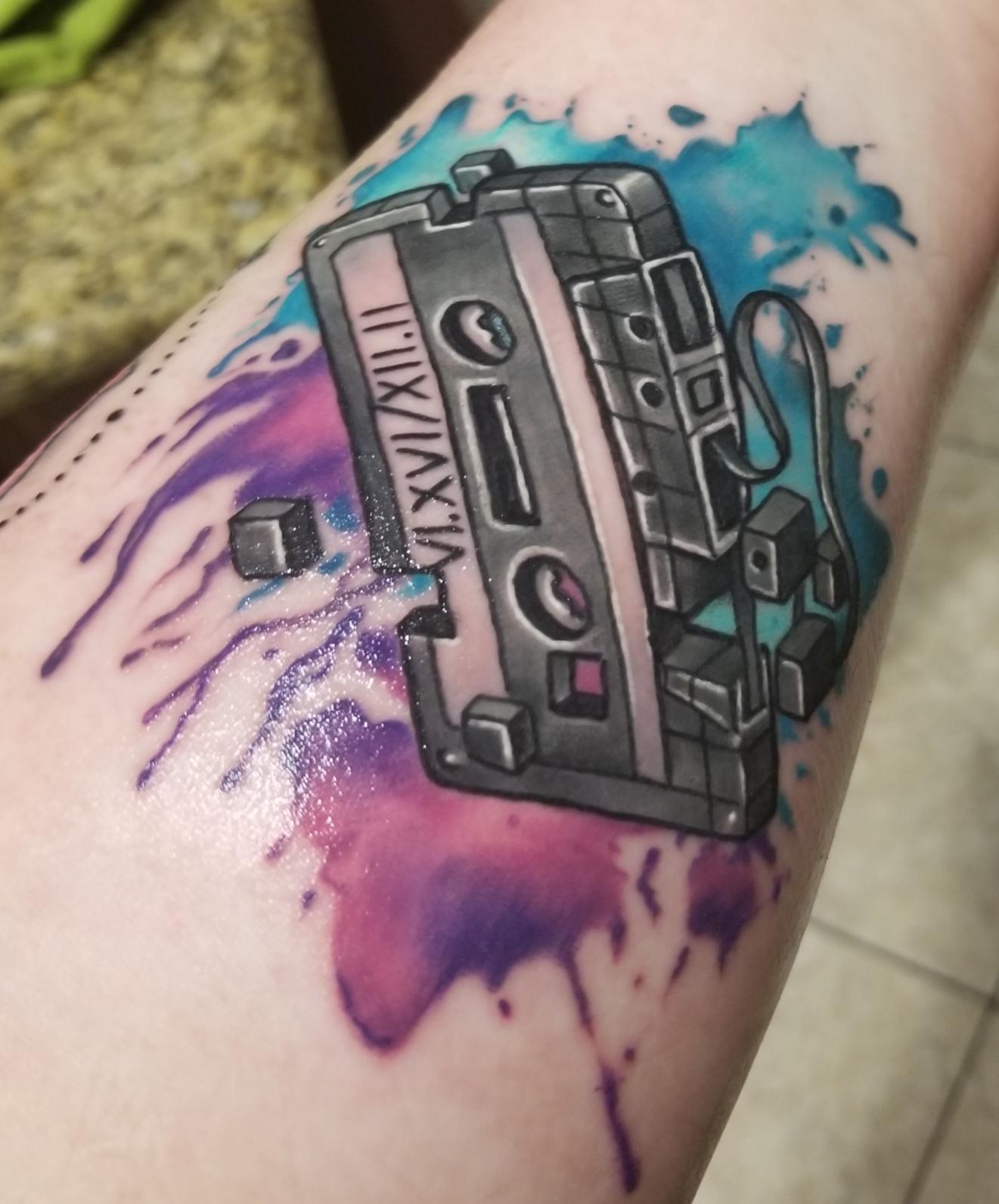 Ok here's the better picture of my new tattoo without the wrap on it