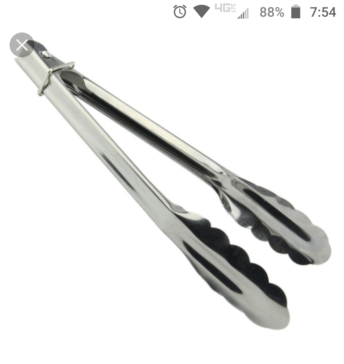You have the ability to pick up metal salad tongs without test clicking